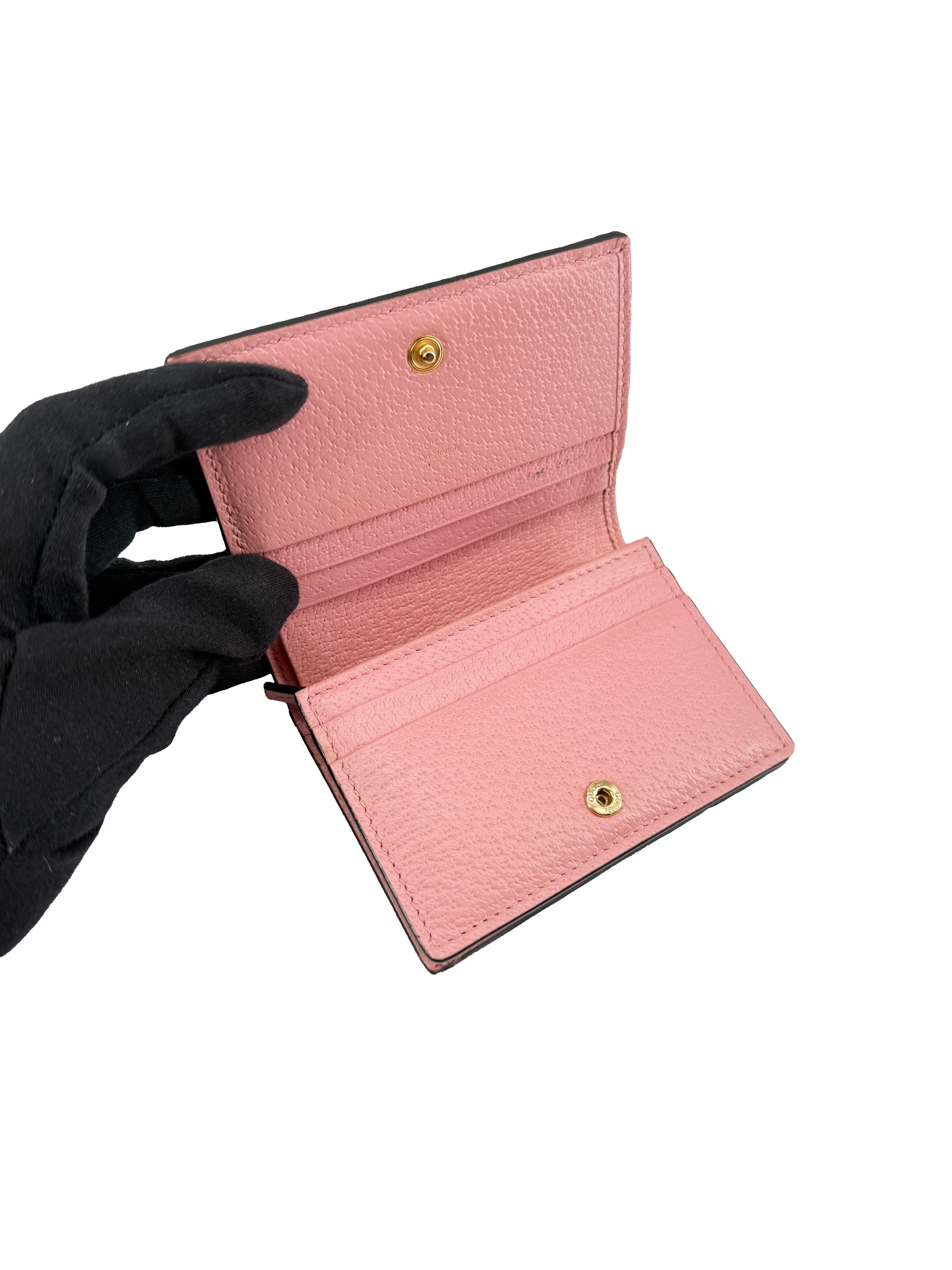 Gucci pink berry Compact wallet 456125-2067