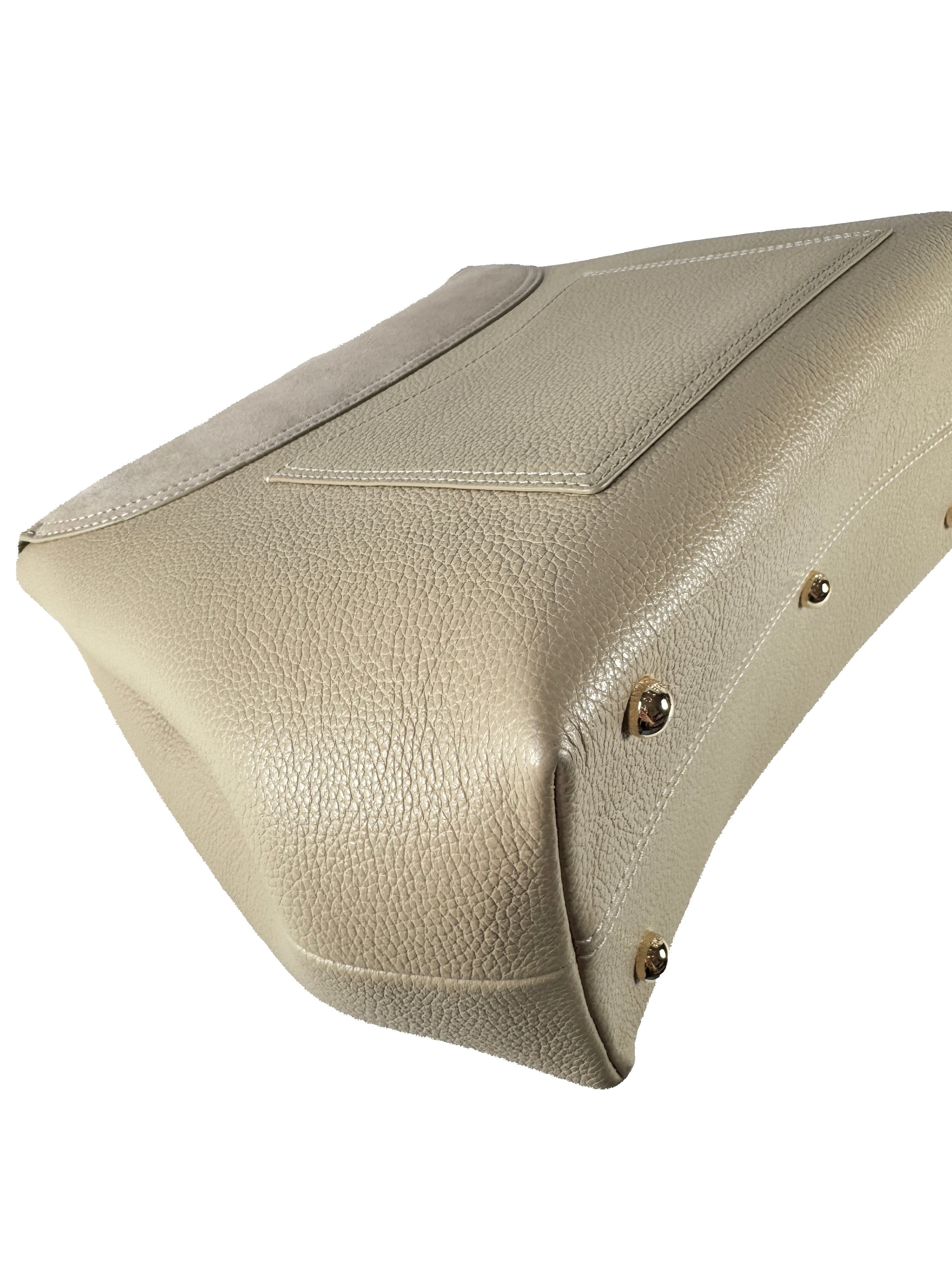 Polène tan Numero Un top handle bag