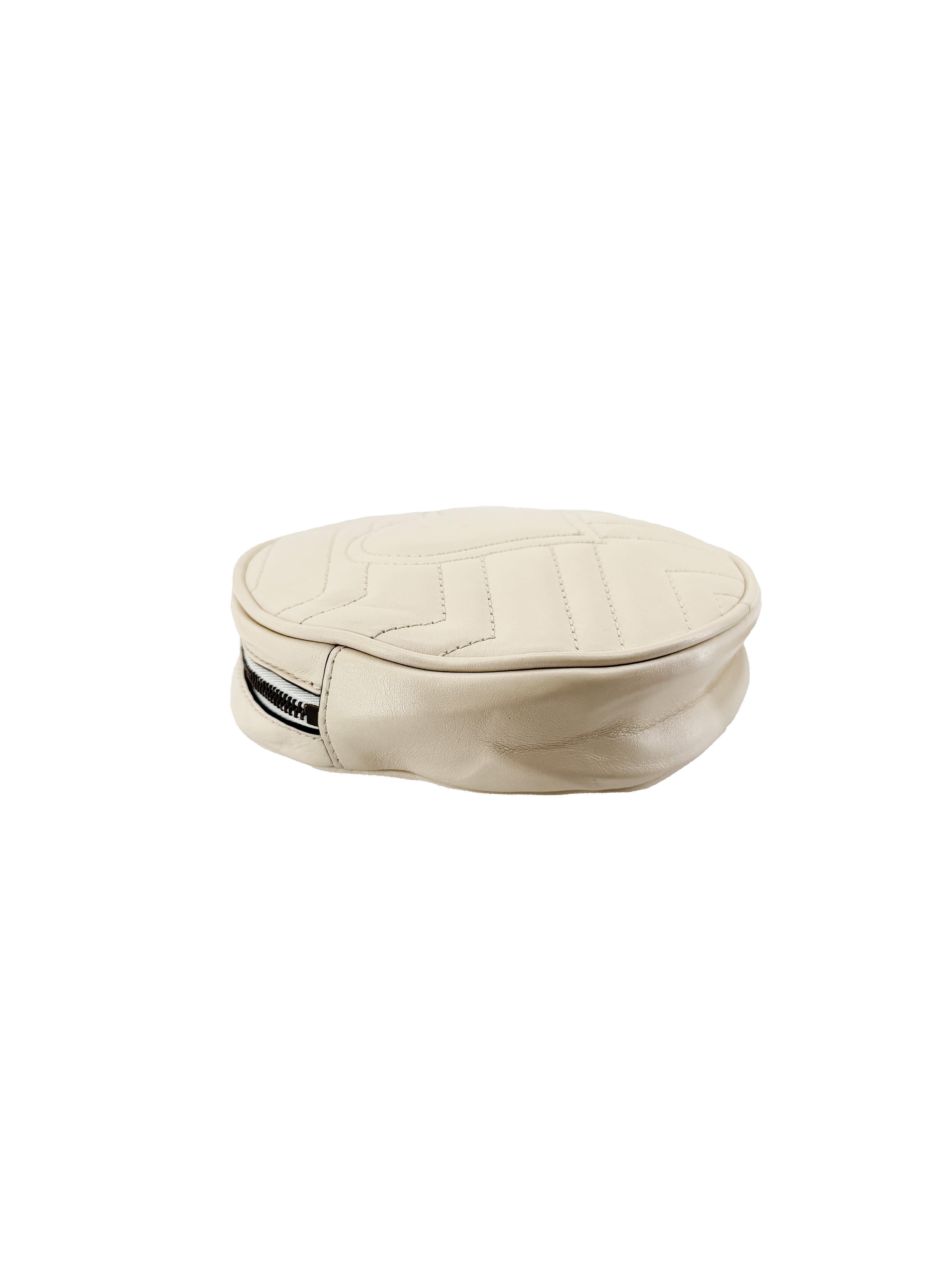 Gucci cream Marmont GG wristlet 575164-584046