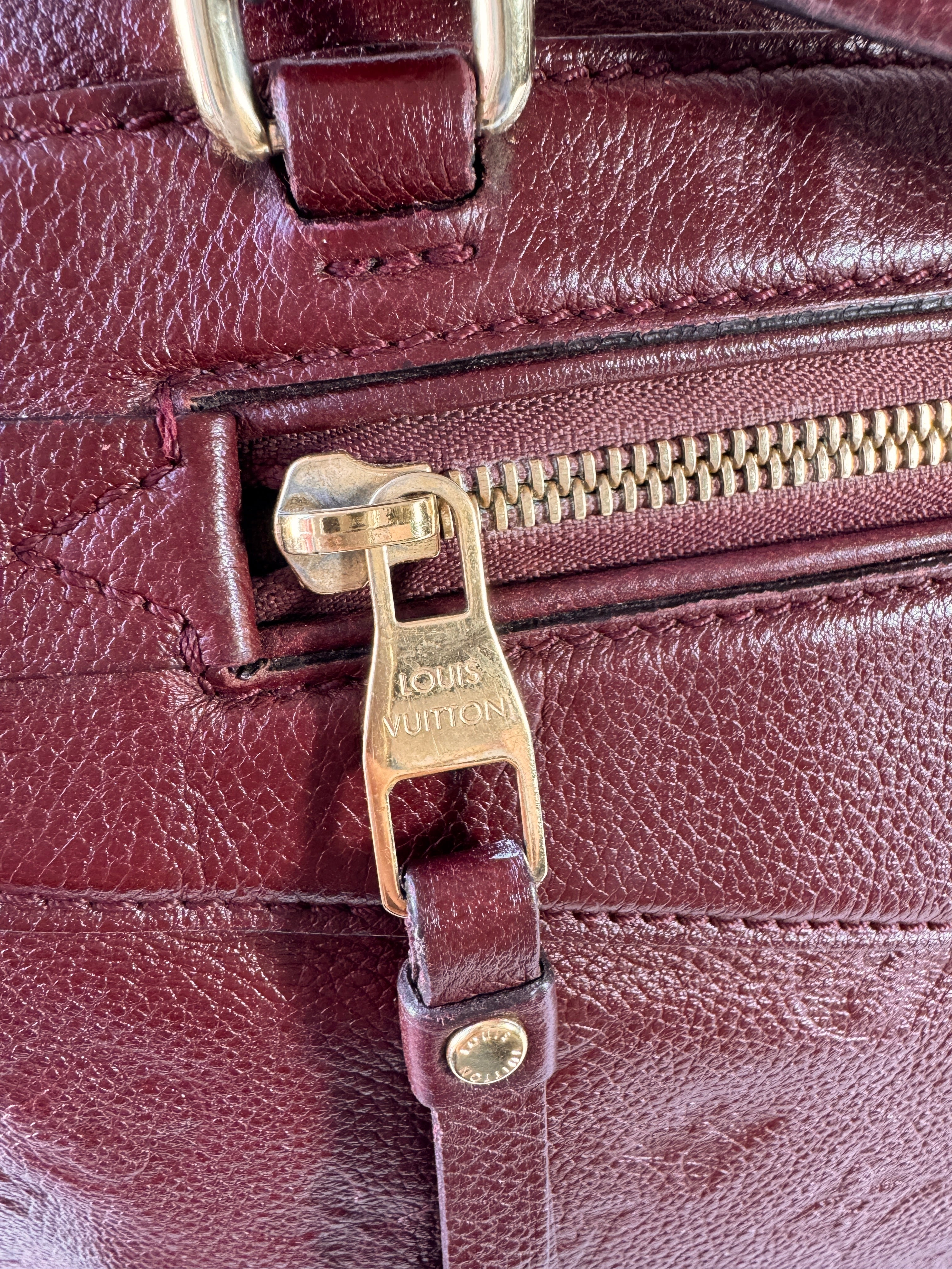 Louis Vuitton burgundy empreinte Lumineuse GM  VI0191