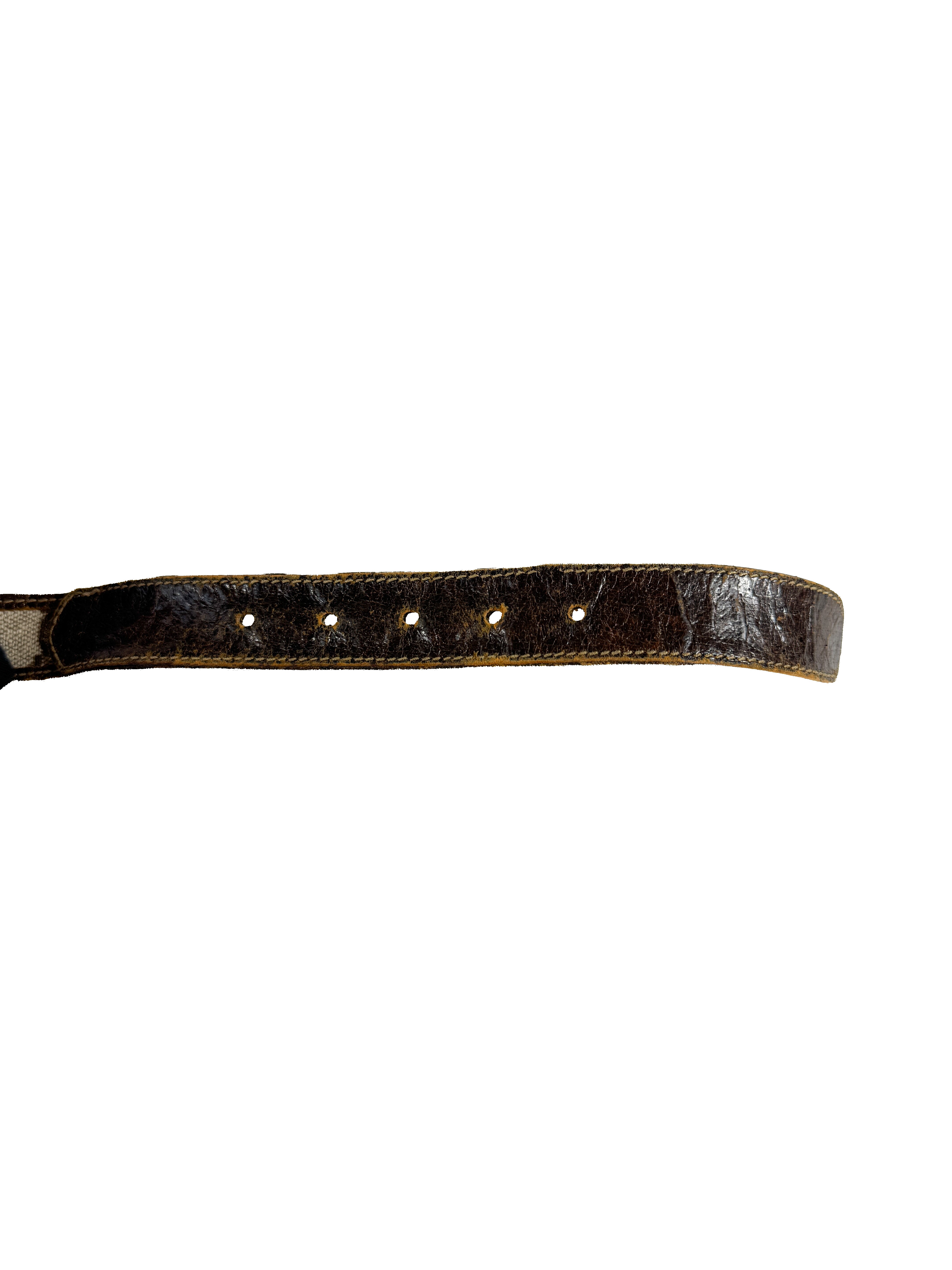 Gucci brown GG vintage monogram belt *as is*