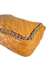 Chanel brown quilted chain around maxi flap shoulder bag 17236173