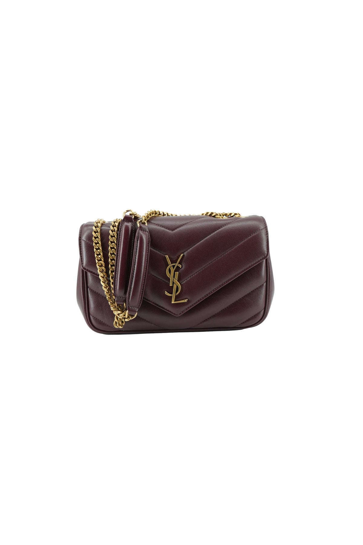 Saint Laurent burgundy LouLou Small ATE801437-0825