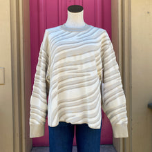 COS beige cream print sweater size M NWT