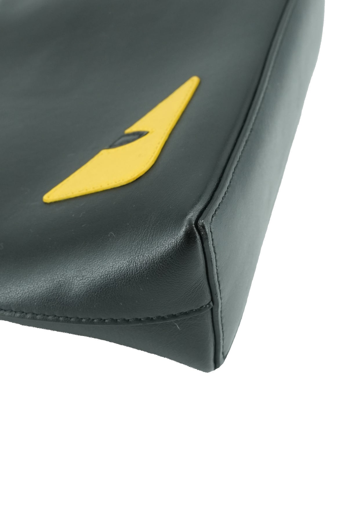 Fendi black Monster eyes pouch clutch 0059