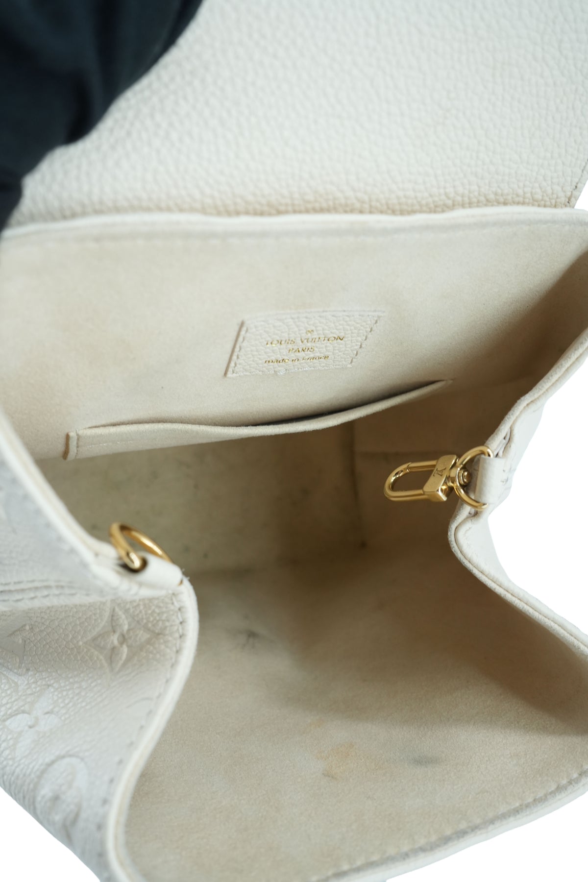 Louis Vuitton cream empreinte monogram Backup backpack NFC