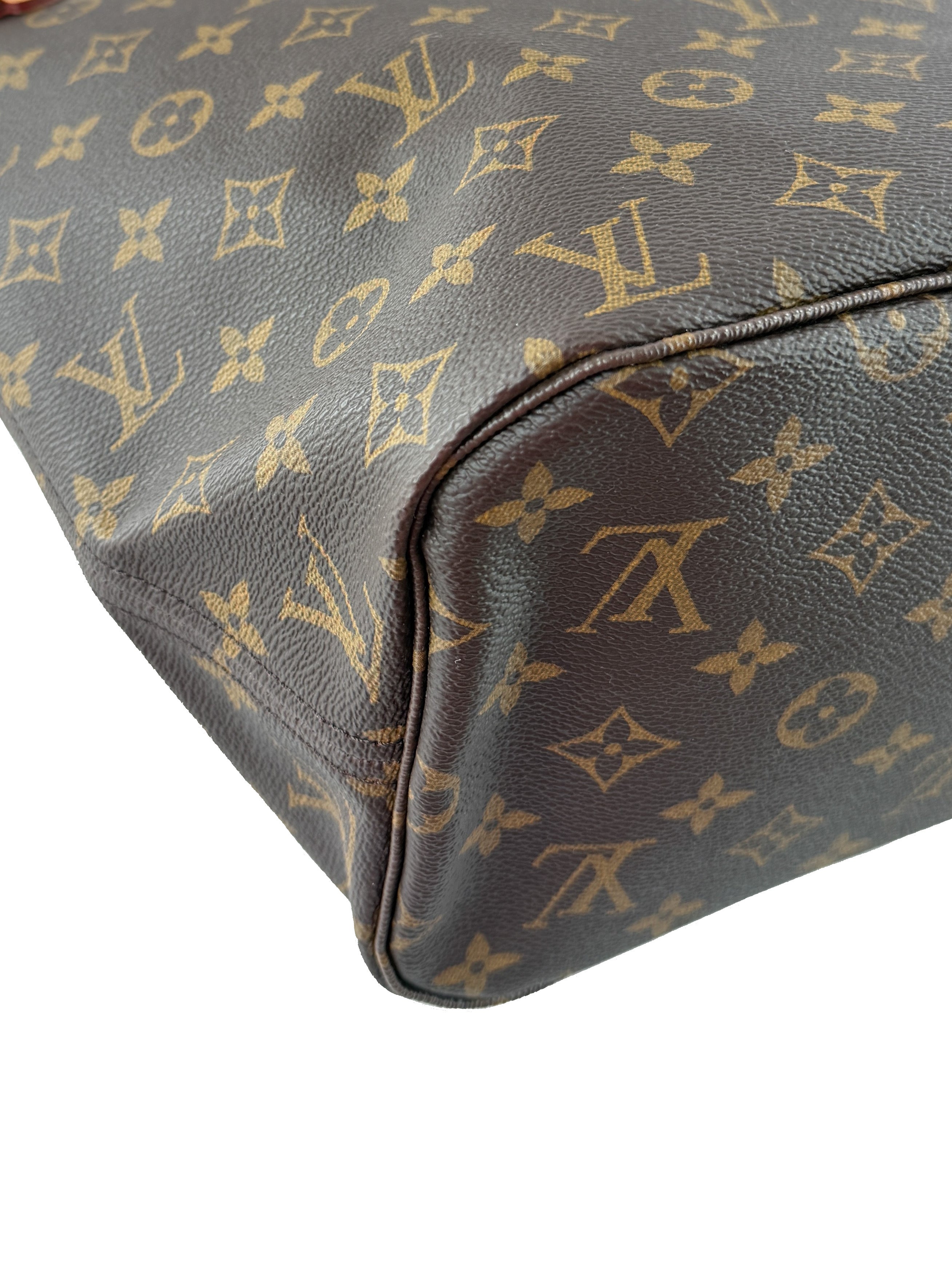 Louis Vuitton Neverfull MM w/pouch fuschia SD1199