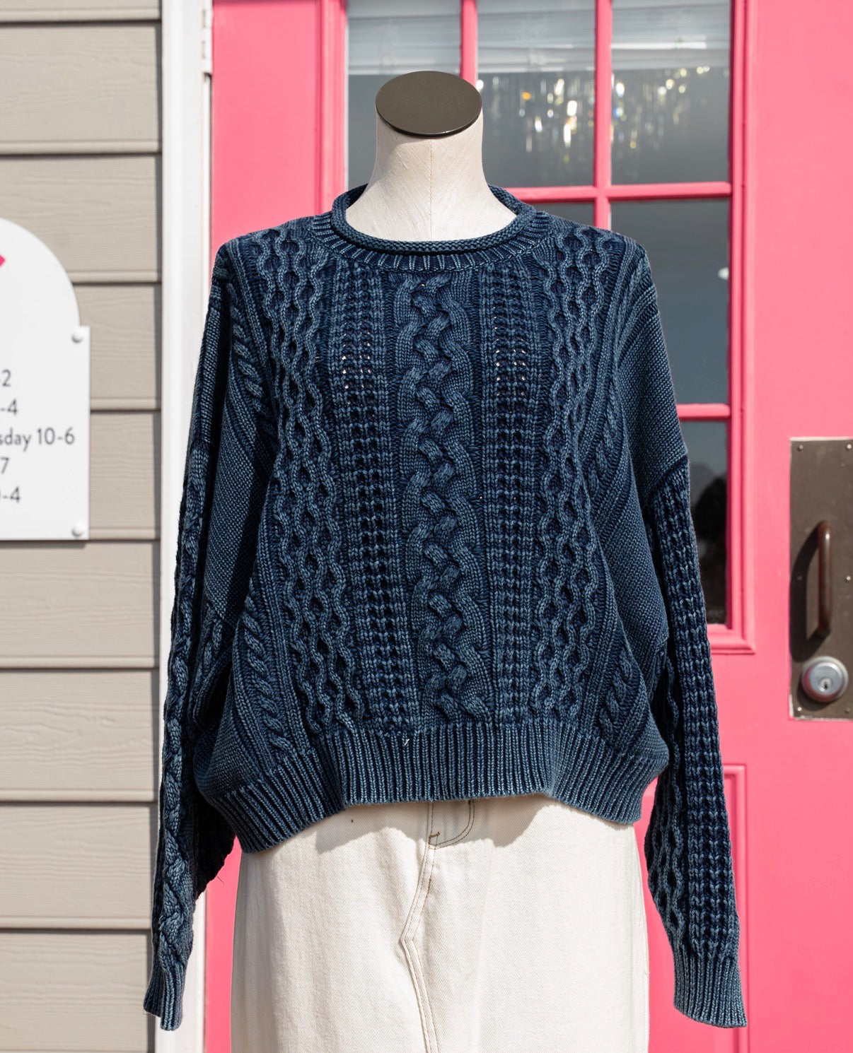 Denimist blue sweater size S NWT