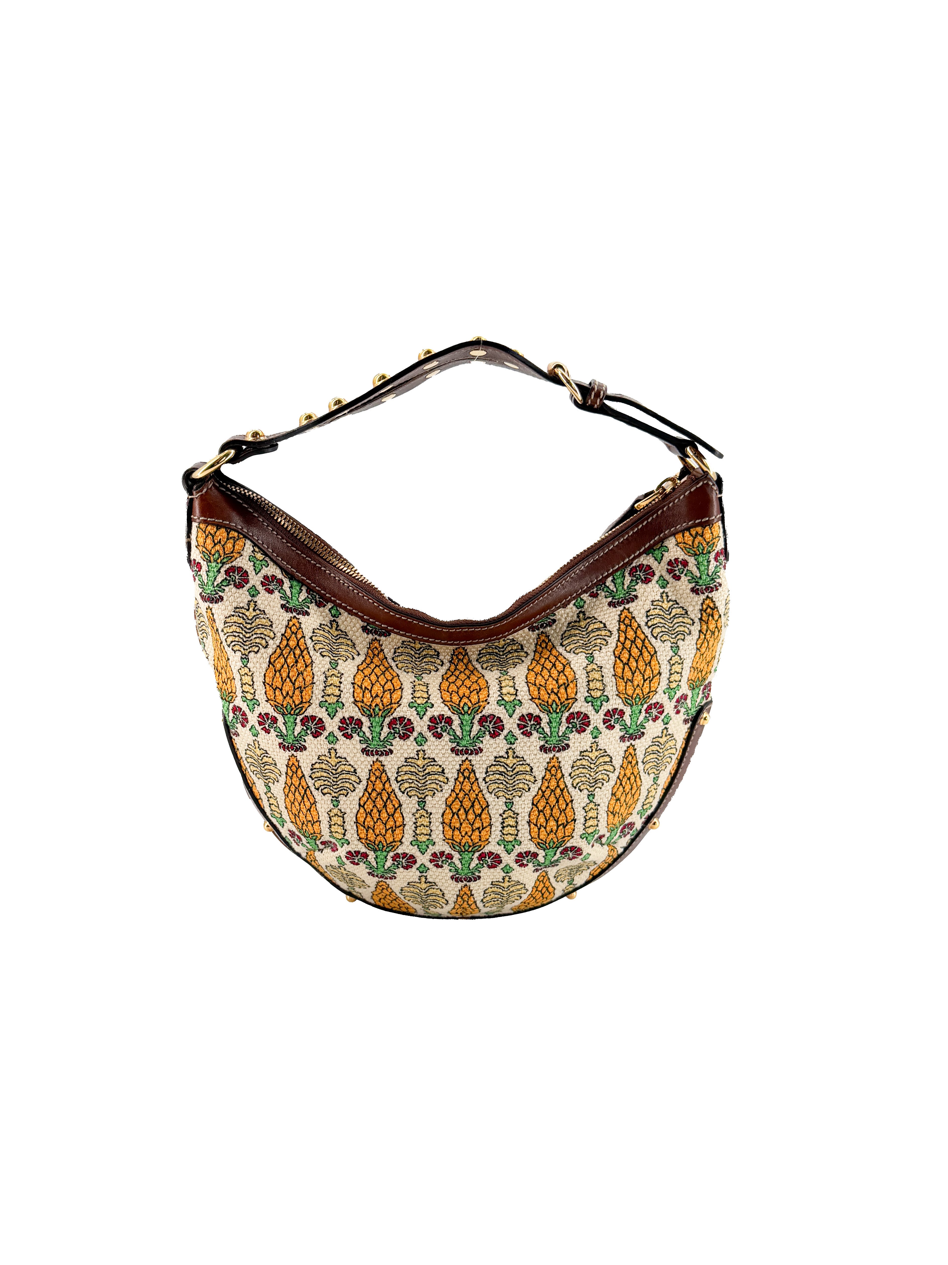 Gucci monogram Biba pineapple print hobo bag 159773 482794