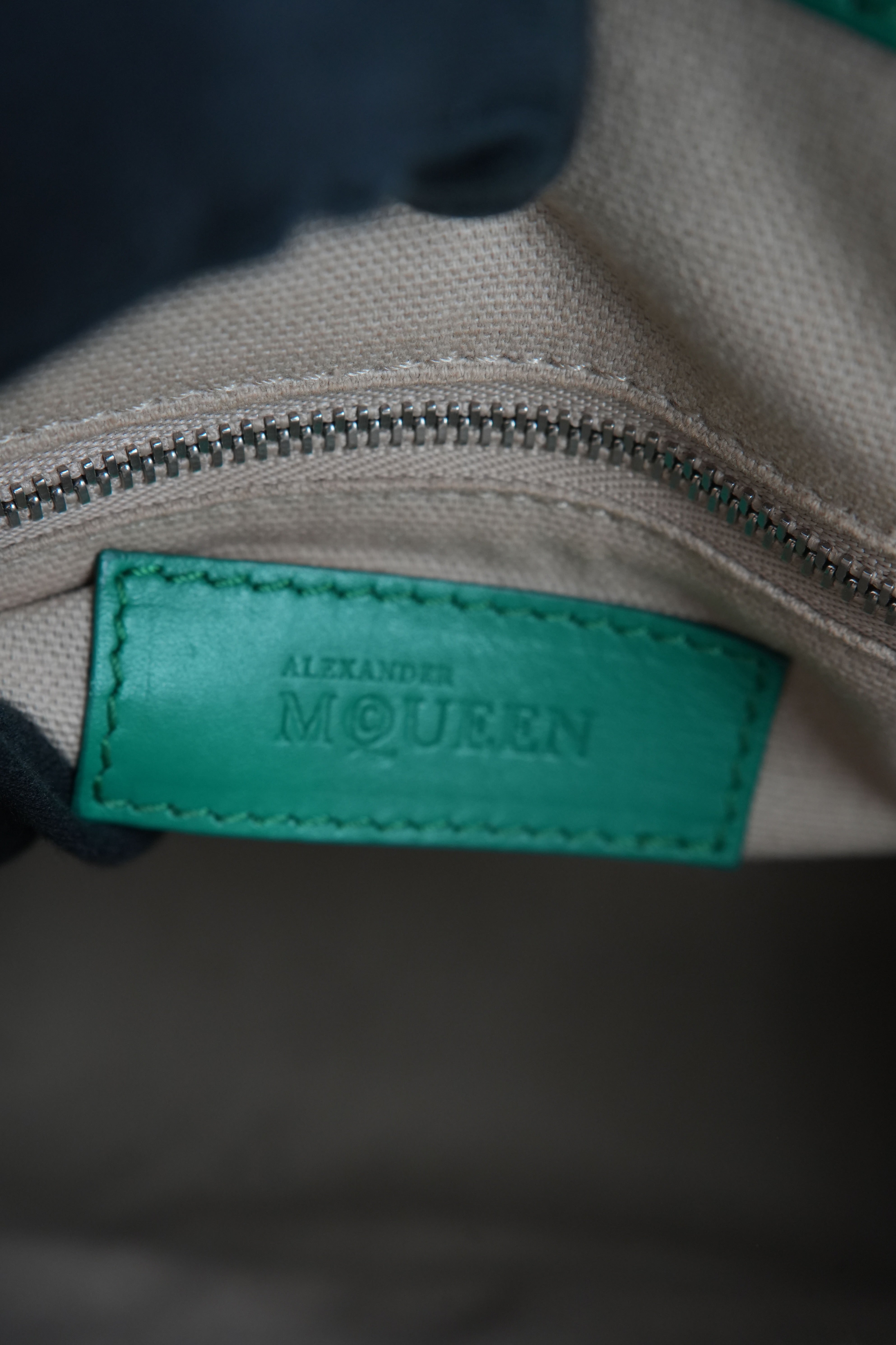 Alexander McQueen green legend crossbody