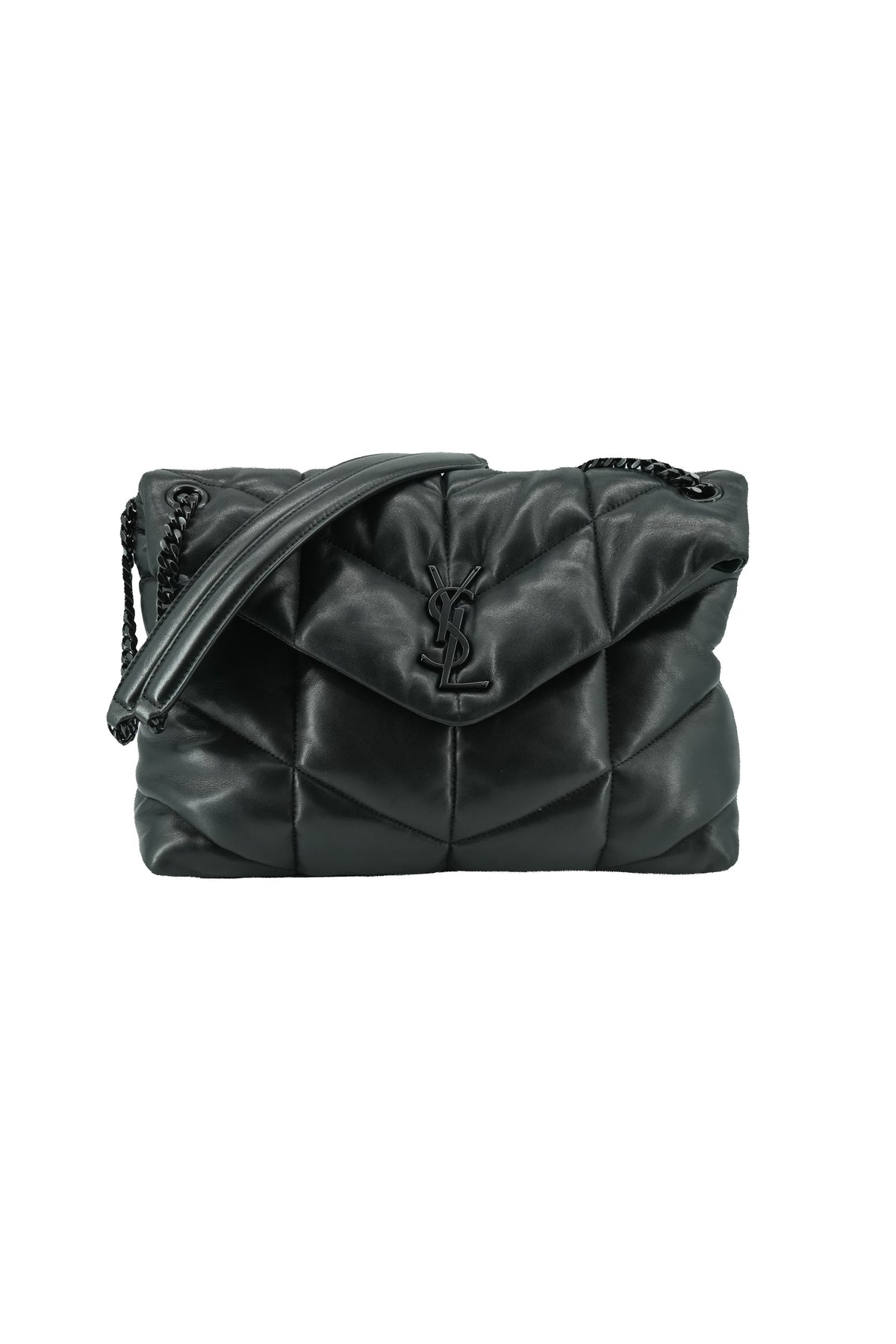 Saint Laurent Loulou black puffer shoulder bag VTM577475-0322
