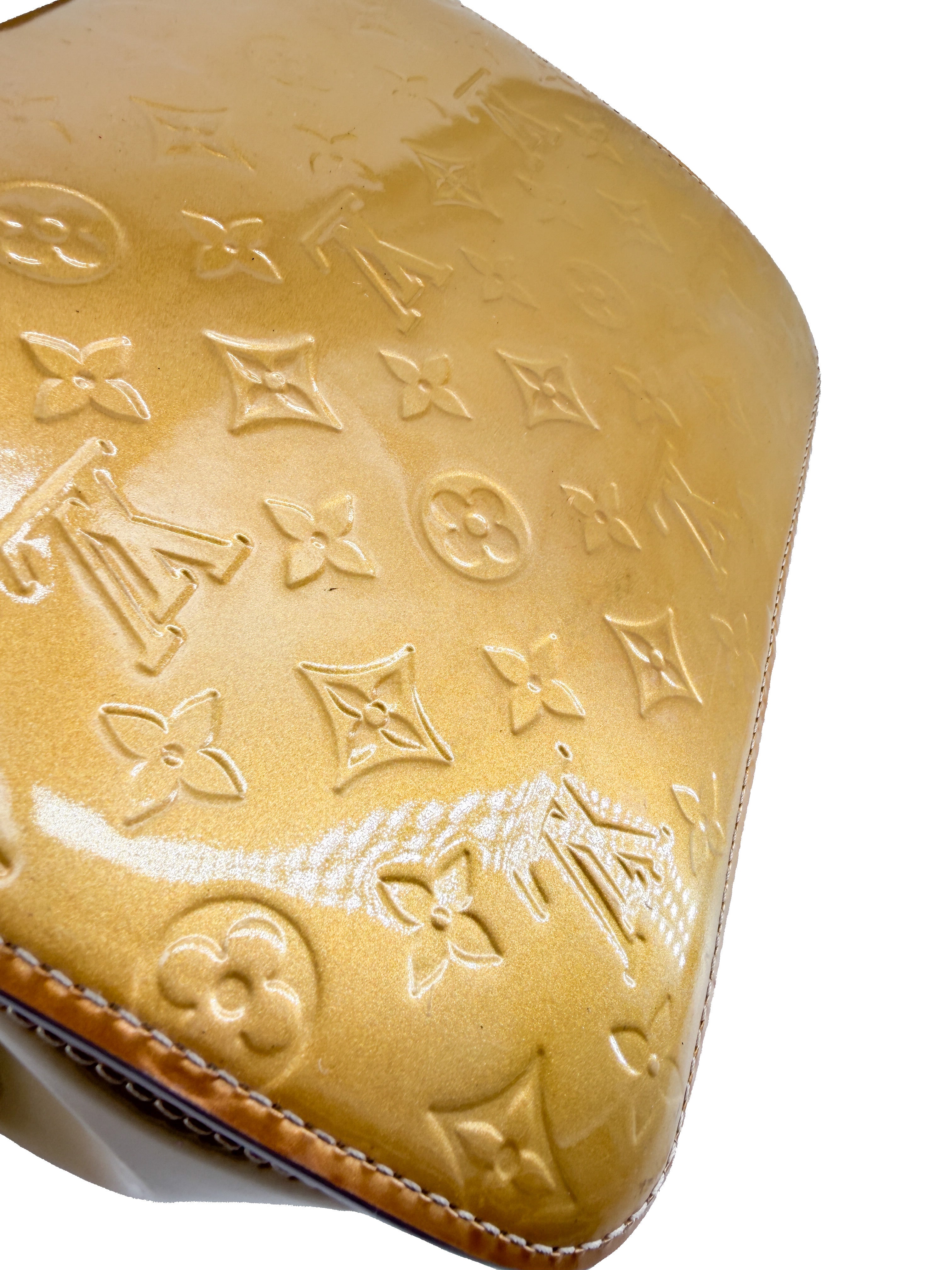 Louis Vuitton monogram vernis Mirada gold SR2192