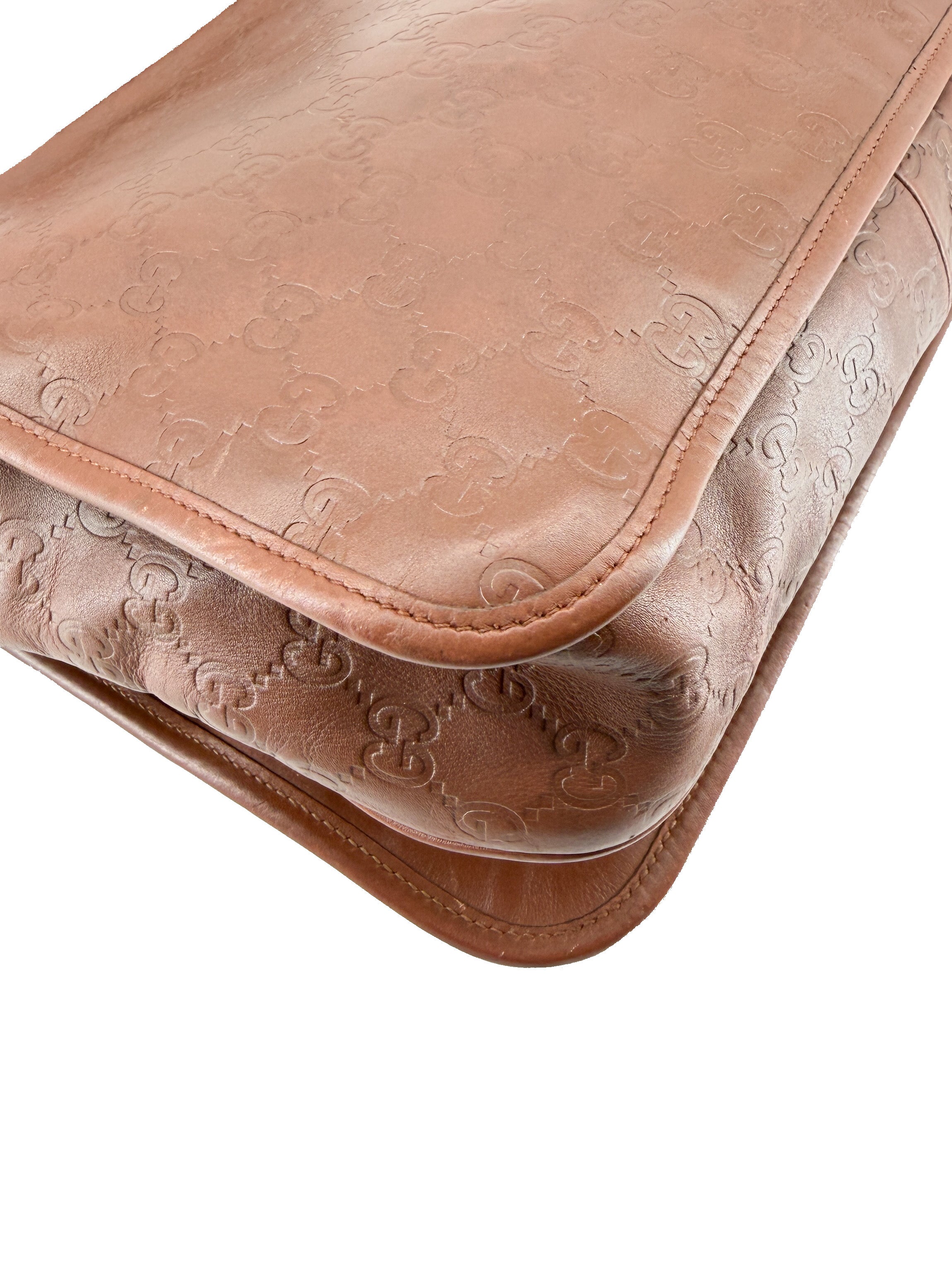 Gucci brown Guccissima messenger bag 145844 213317
