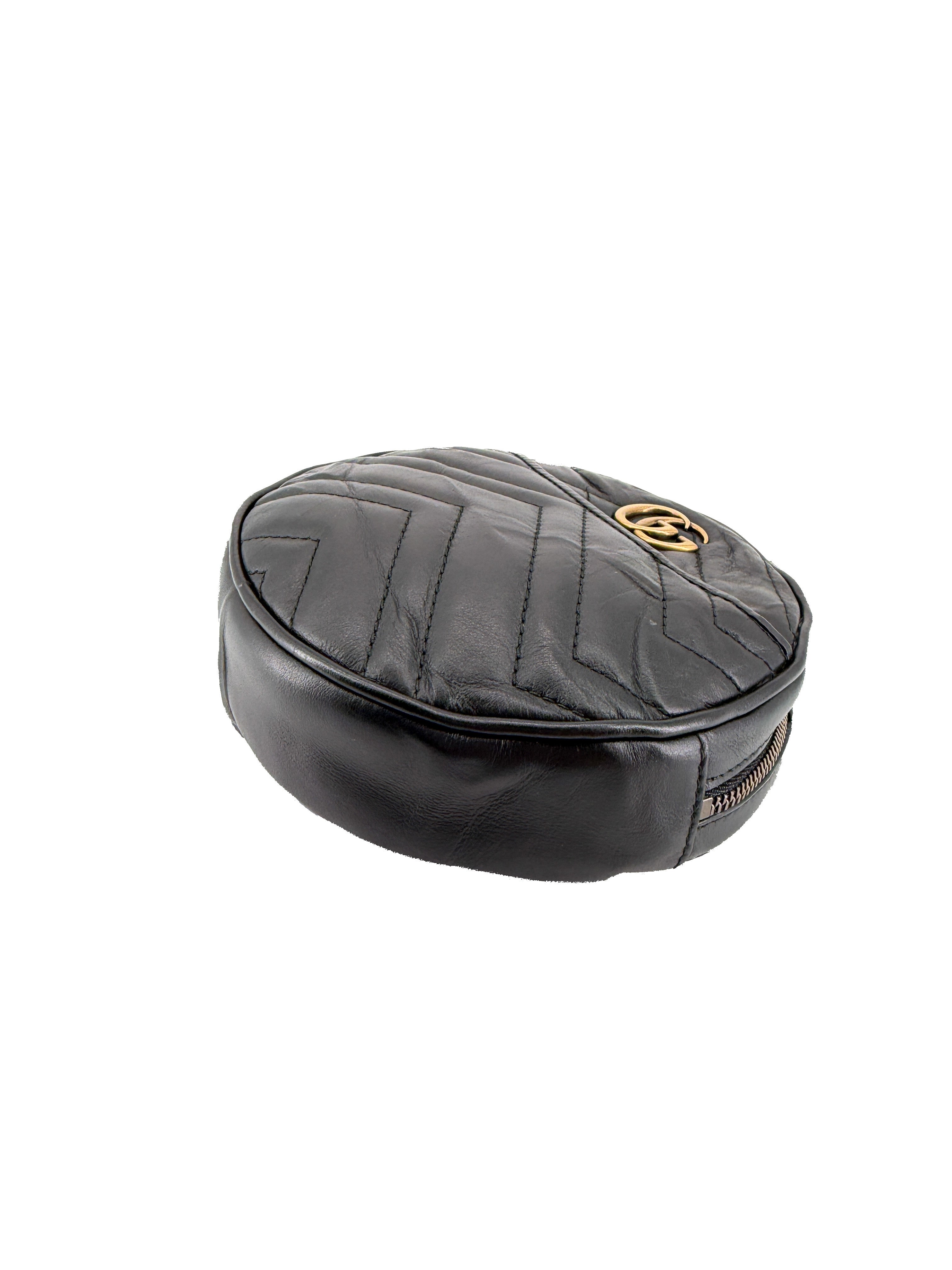 Gucci black Marmont GG wristlet 575164-584046