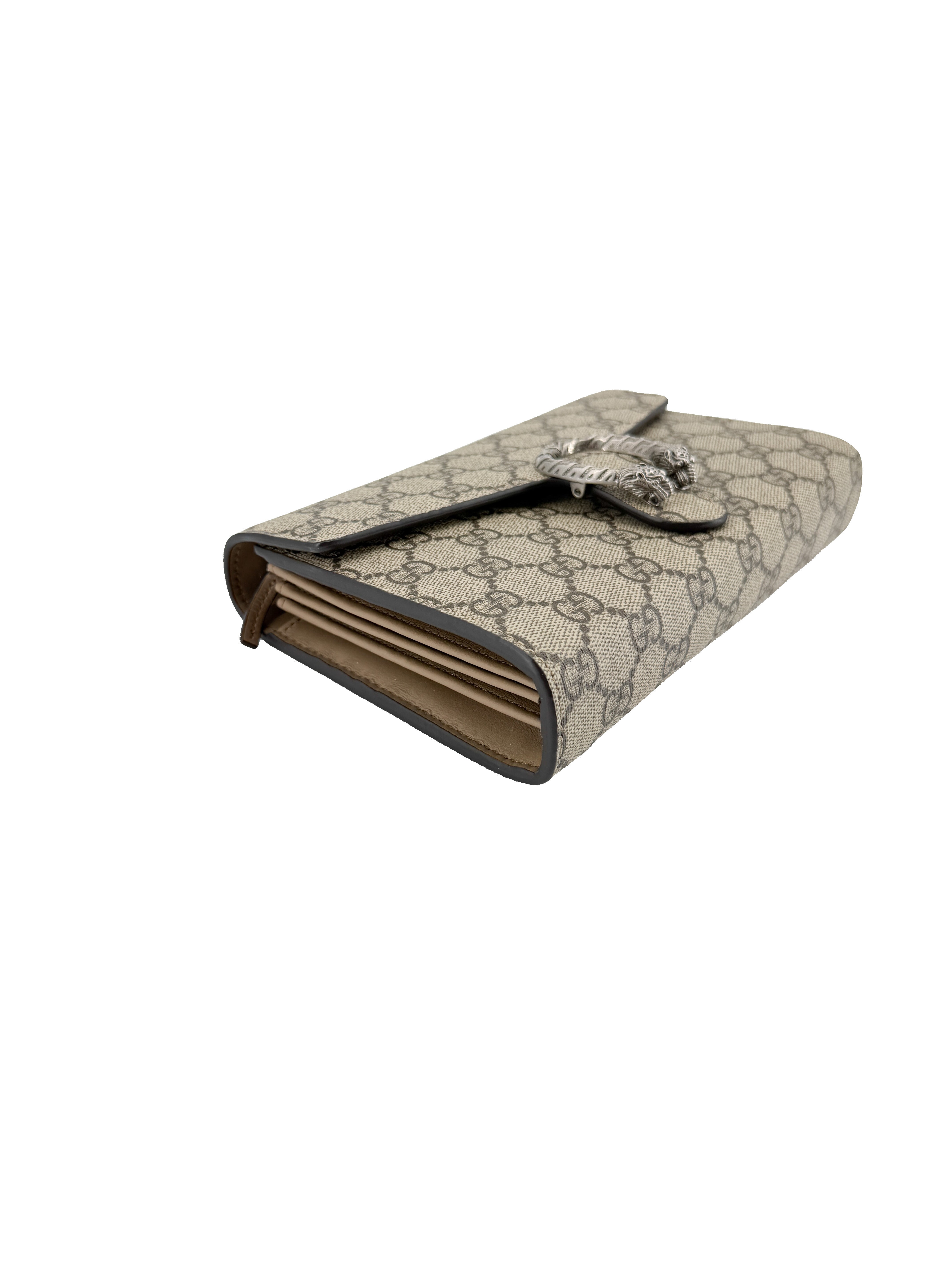 Gucci brown Dionysus wallet on a chain 401231-493075
