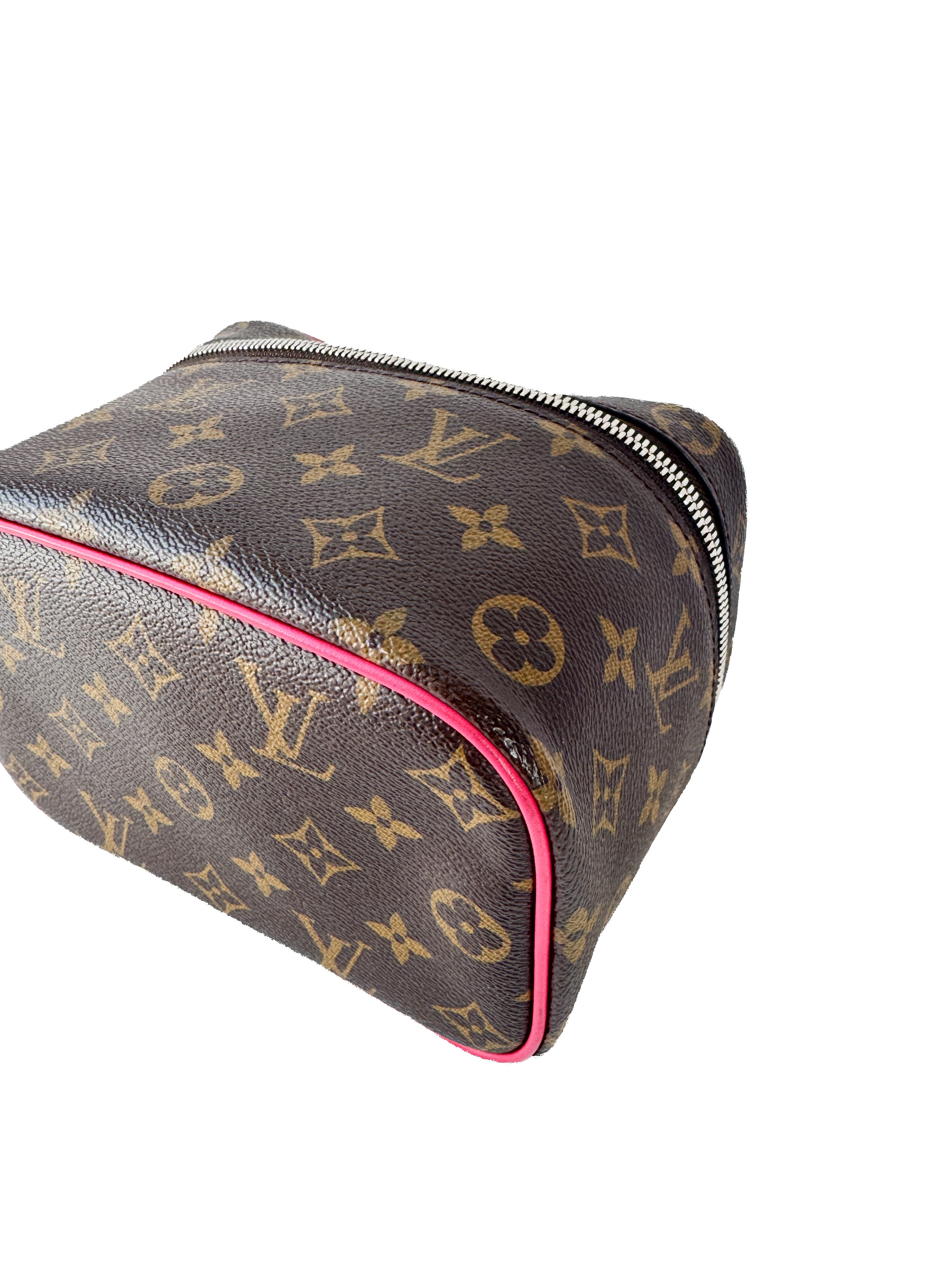 Louis Vuitton monogram pink Nice mini vanity NFC