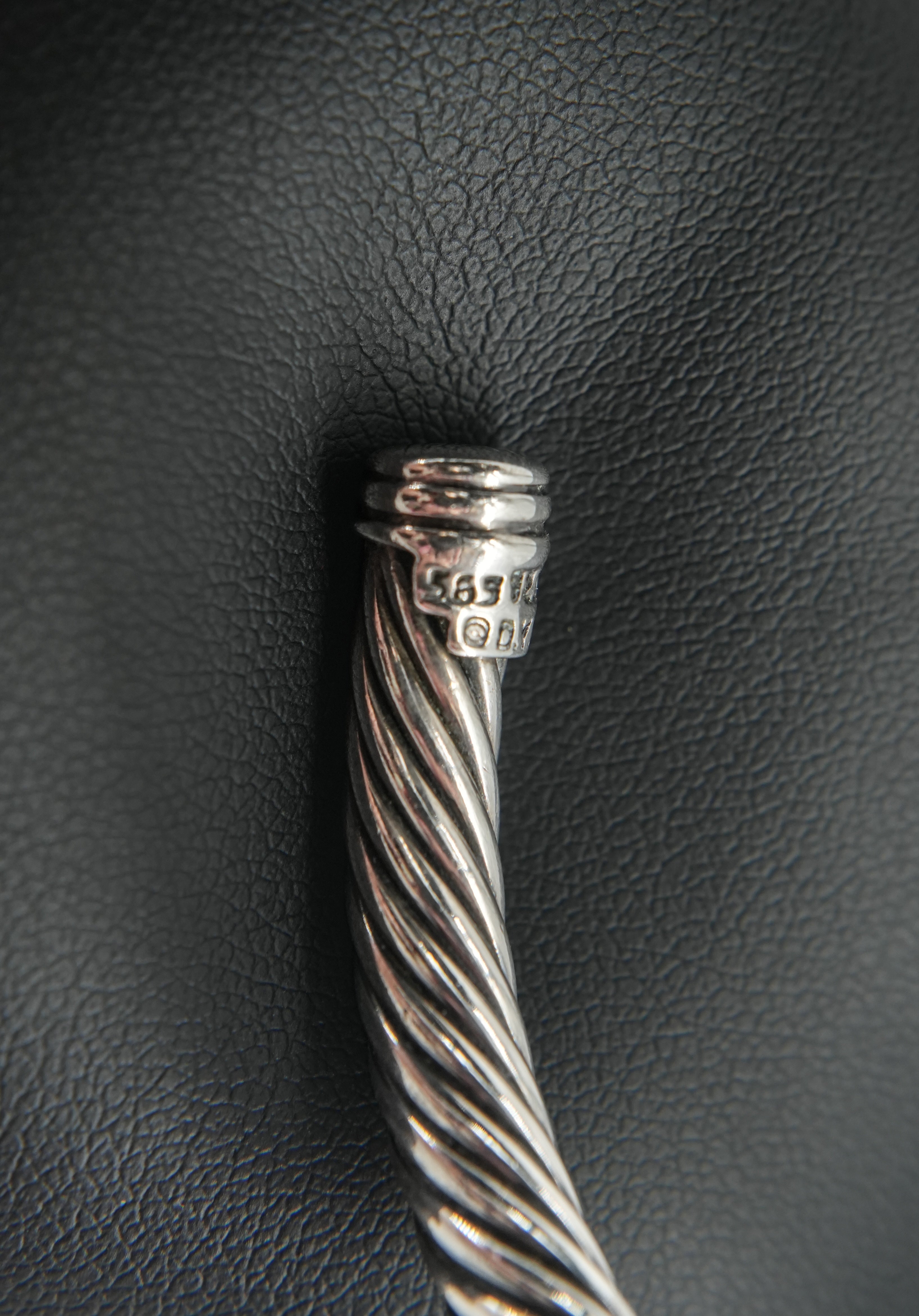 David Yurman sterling silver double X station bracelet