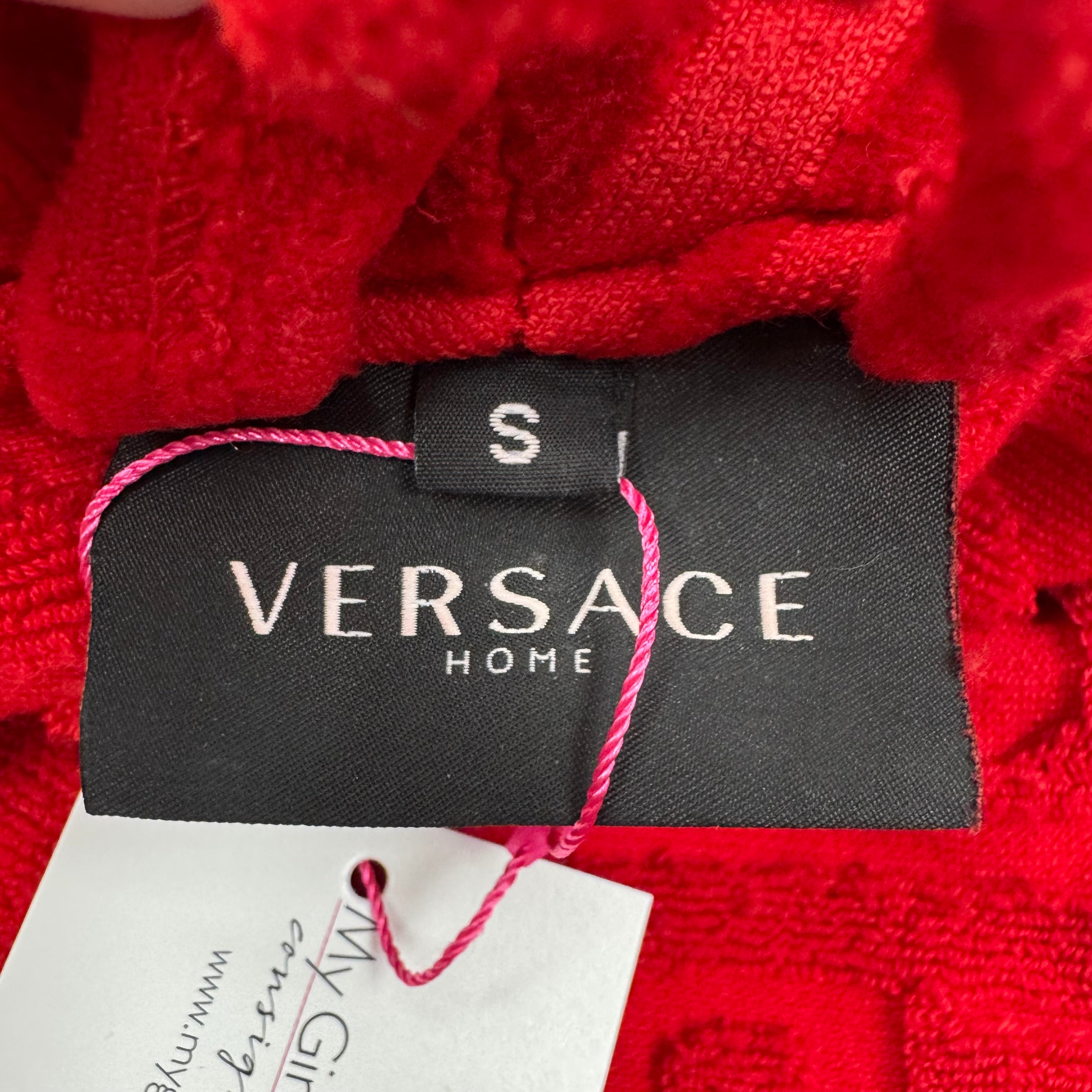 Versace red Baroque robe size S (retail $575)