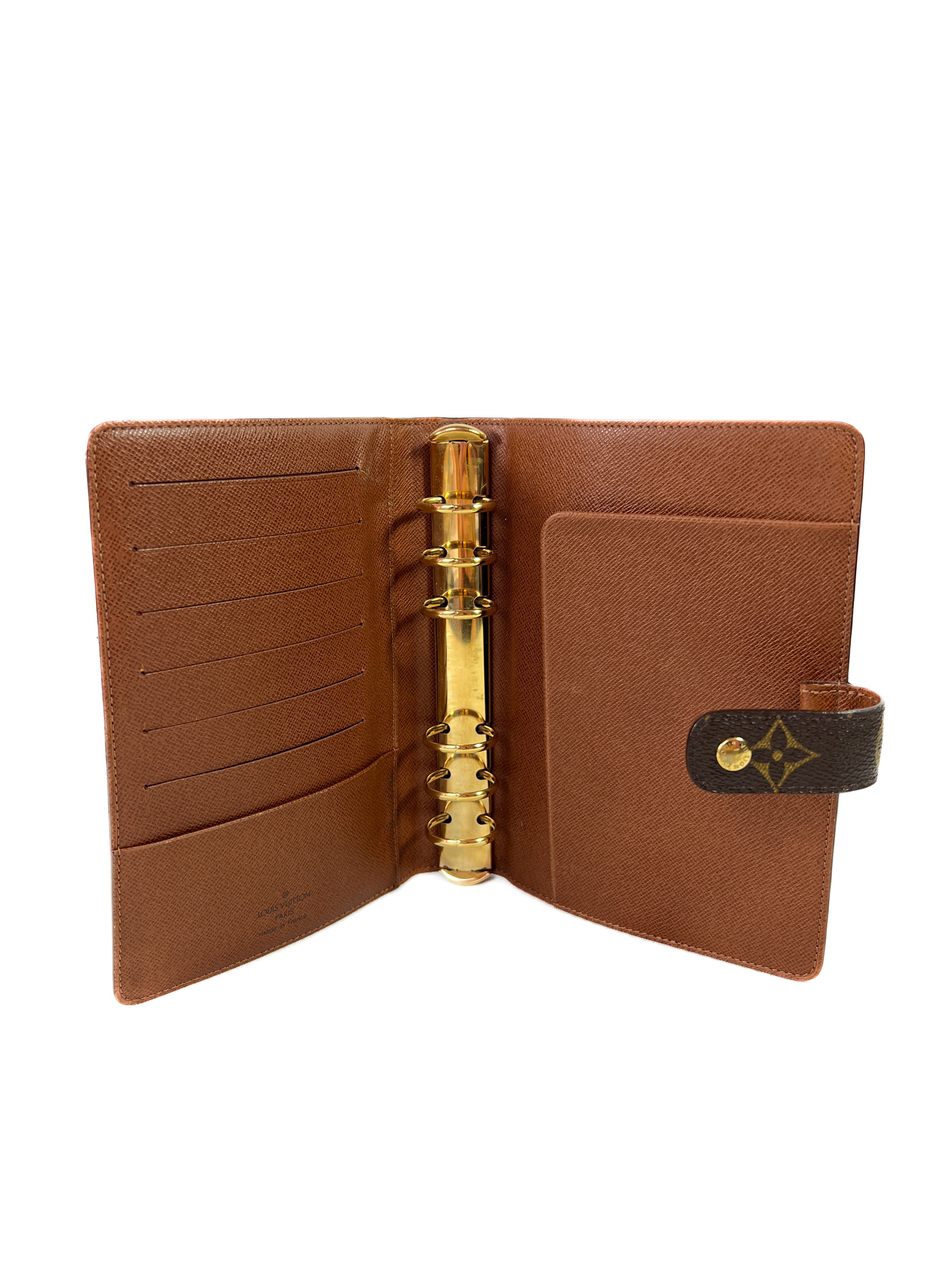 Louis Vuitton monogram medium ring agenda cover