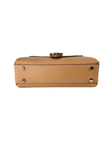 Gucci beige Dollar calfskin interlocking G top handle bag 193075