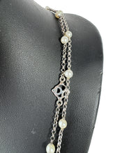 David Yurman sterling silver continuous Pearl necklace