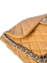 Chanel brown quilted chain around maxi flap shoulder bag 17236173