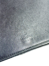 Gucci black leather bamboo handle bag 001-3239 001992