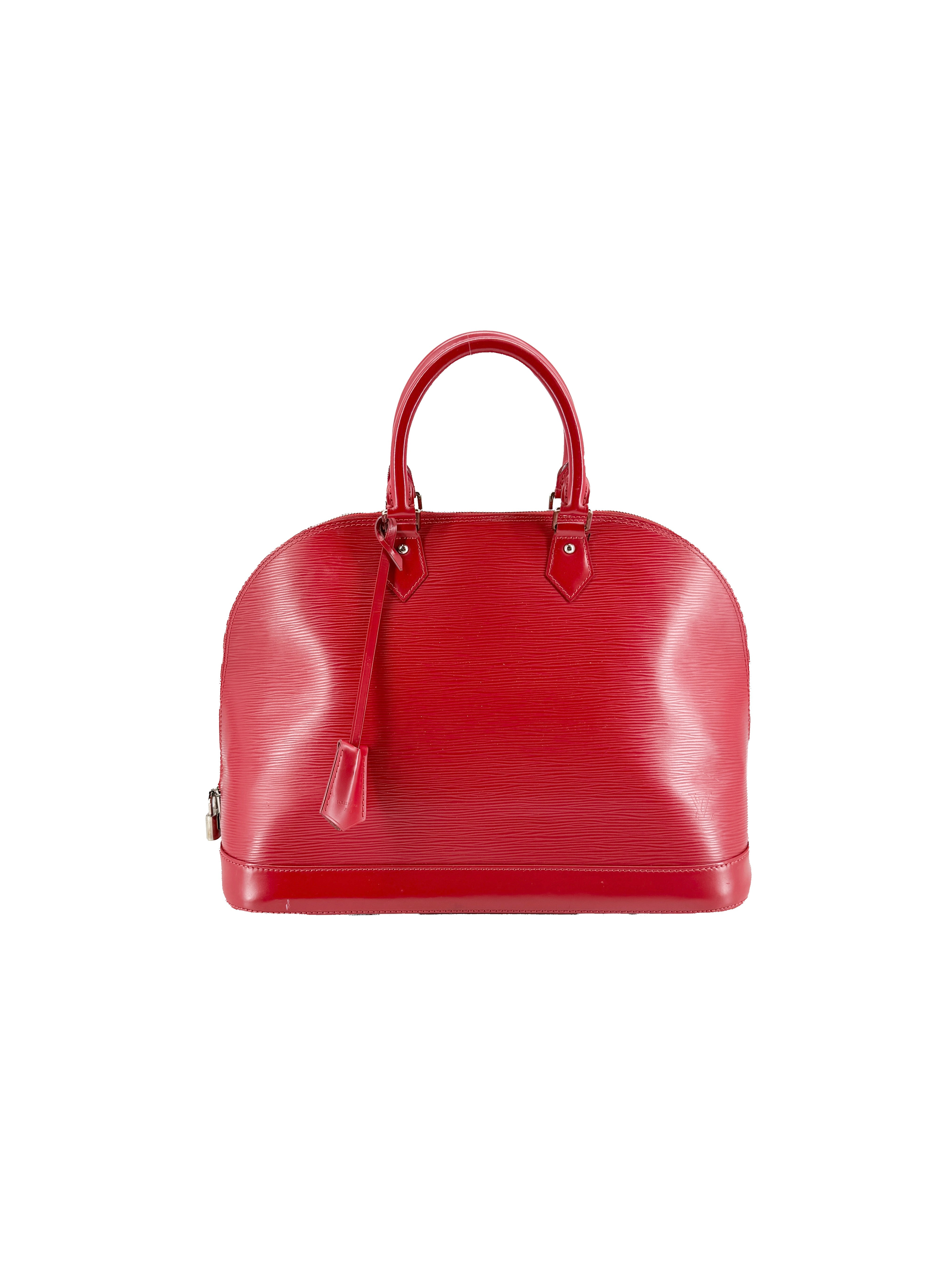 Louis Vuitton red epi Alma GM MI4182