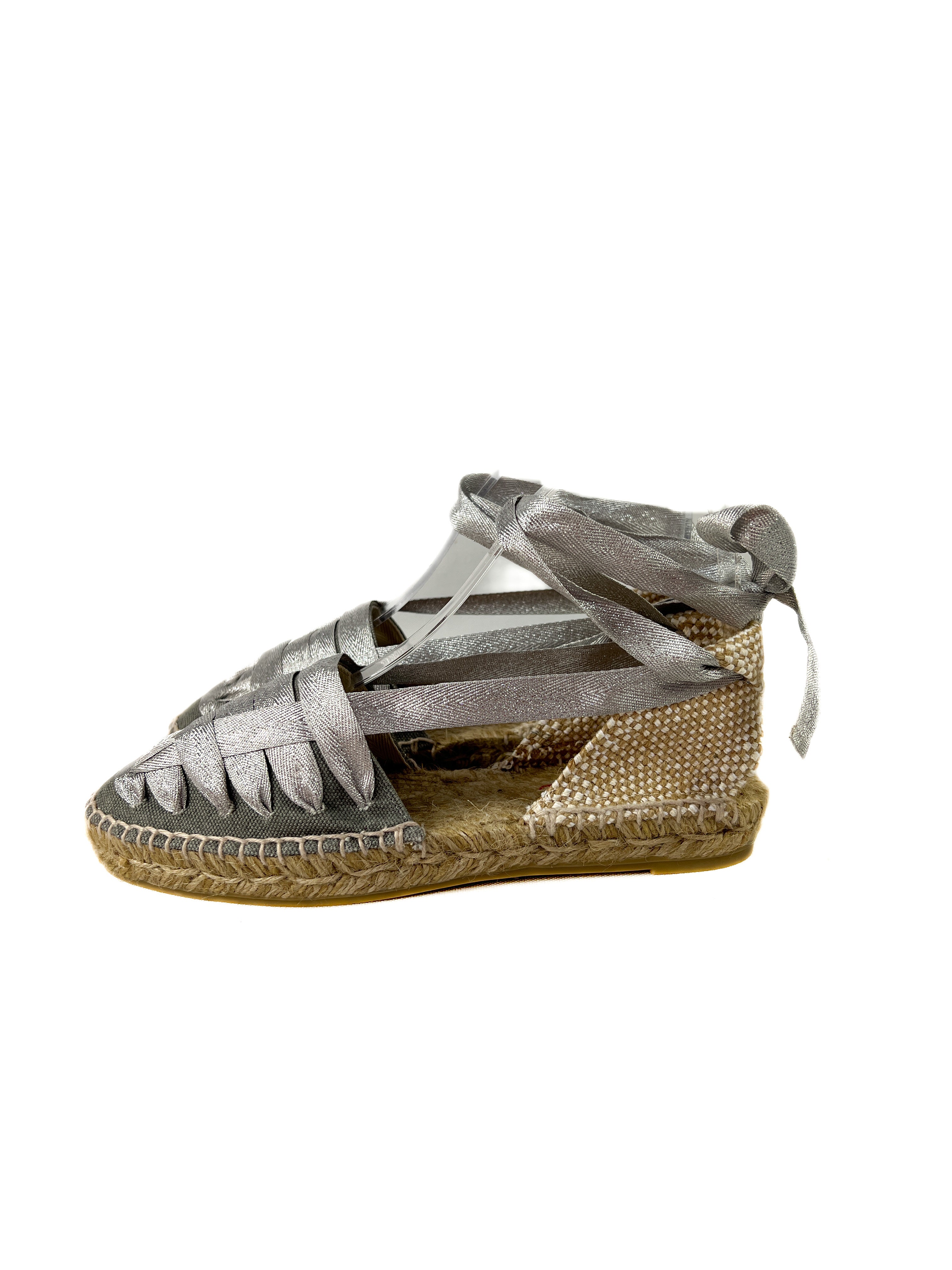 Castaner silver Patty sandals size 6 NEW