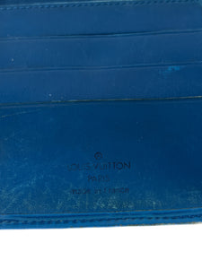 Louis Vuitton blue epi leather vintage wallet MI1902 **as is**