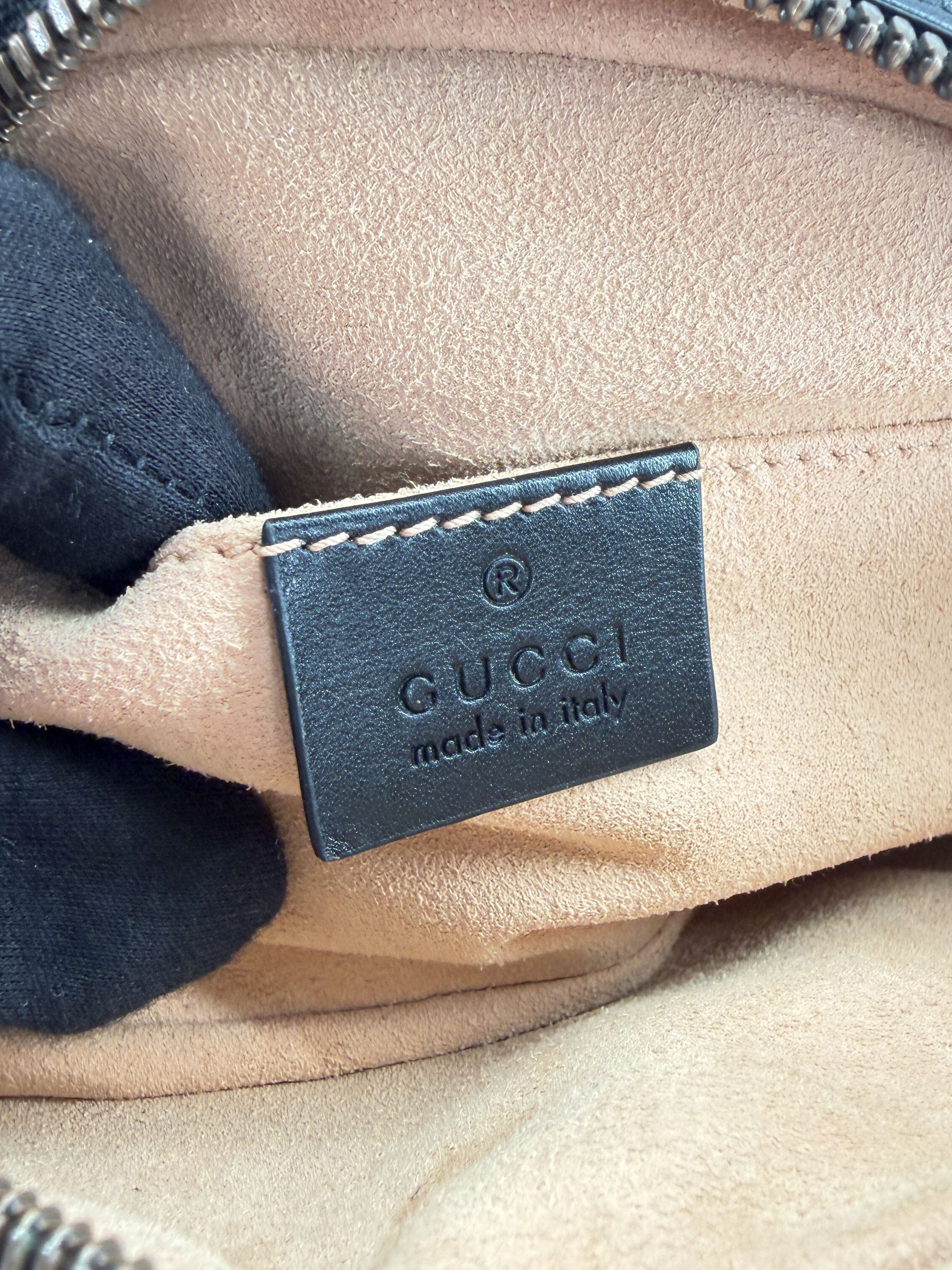 Gucci GG Marmont black belt bag 476434 493075
