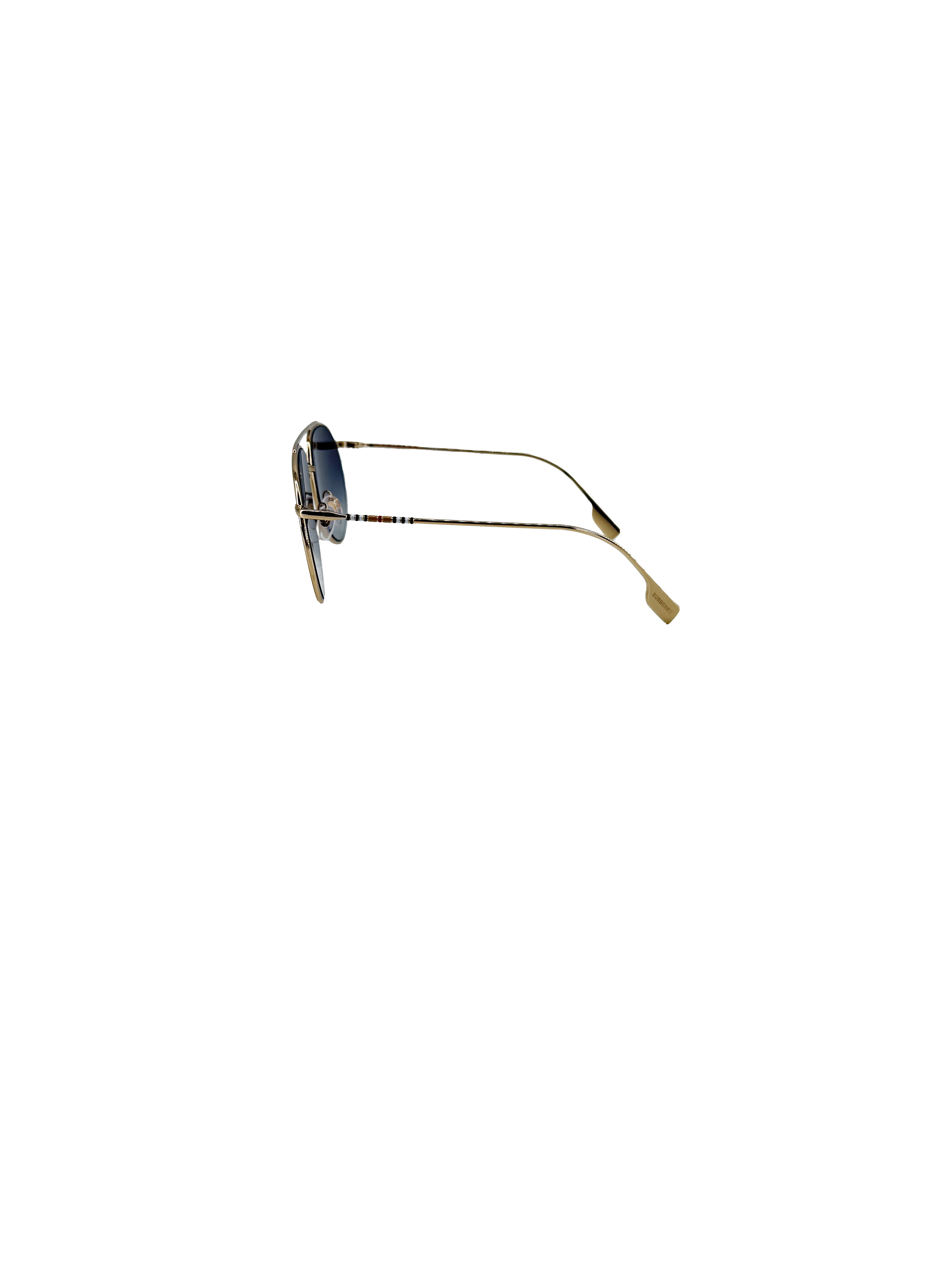 Burberry gold tone B3138 sunglasses BOX