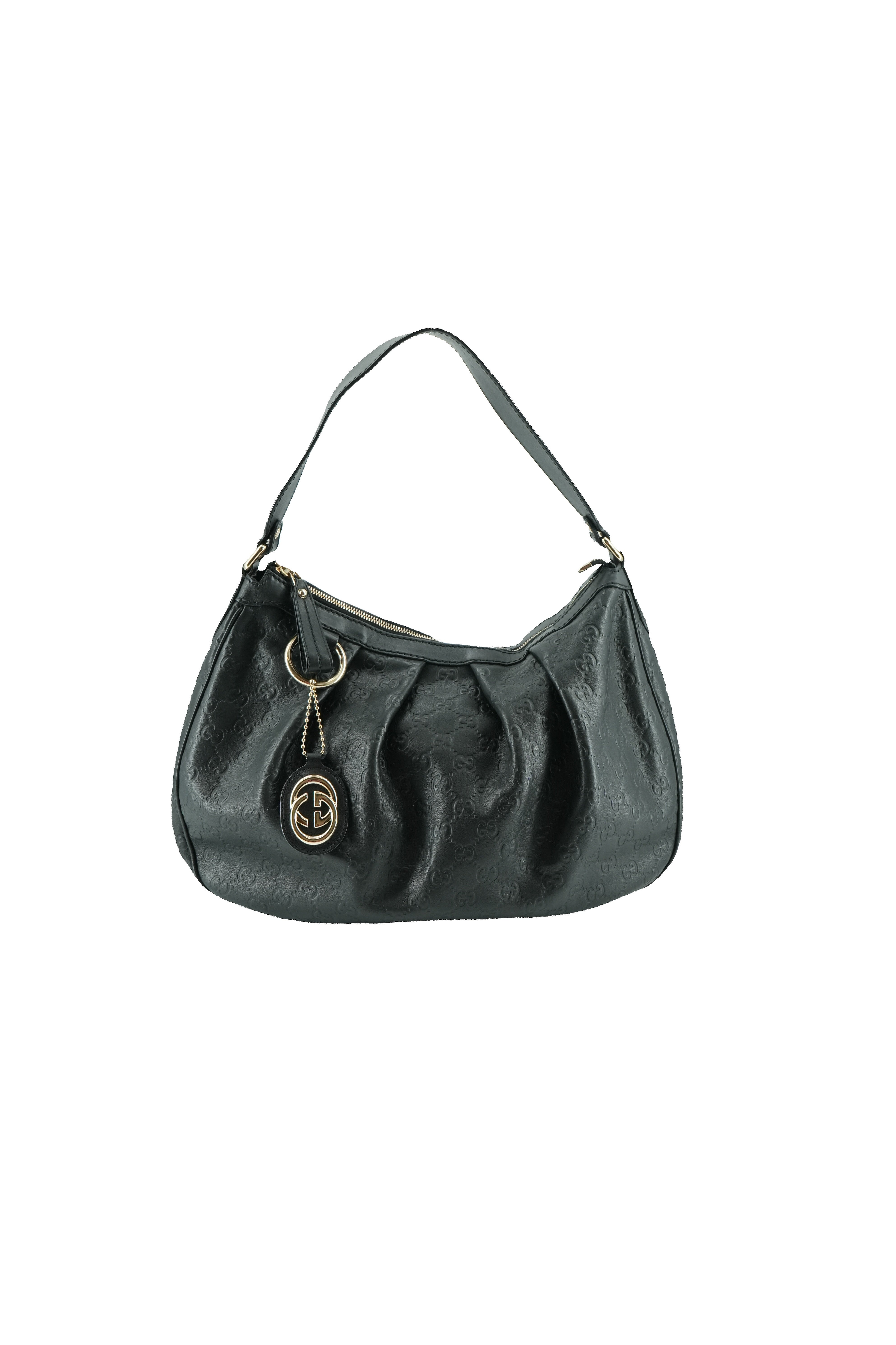 Gucci black Guccissima medium Sukey Hobo 282955 497717