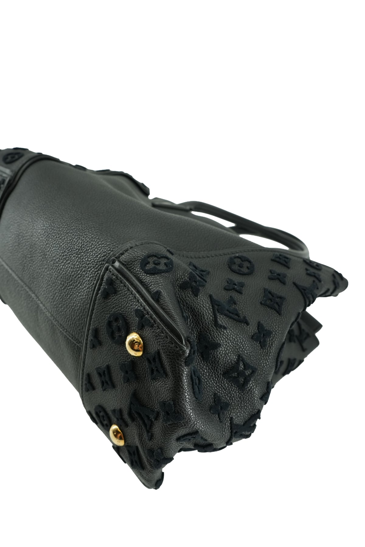Louis Vuitton monogram black W tote PM TR0175