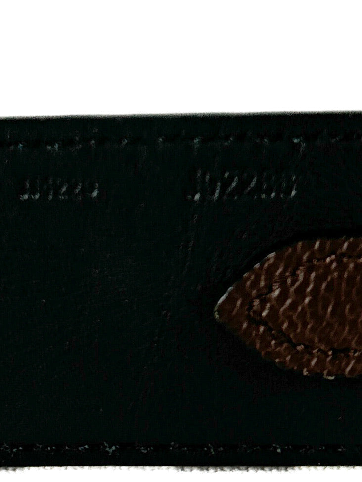 Louis Vuitton monogram brown black wide strap JO2288