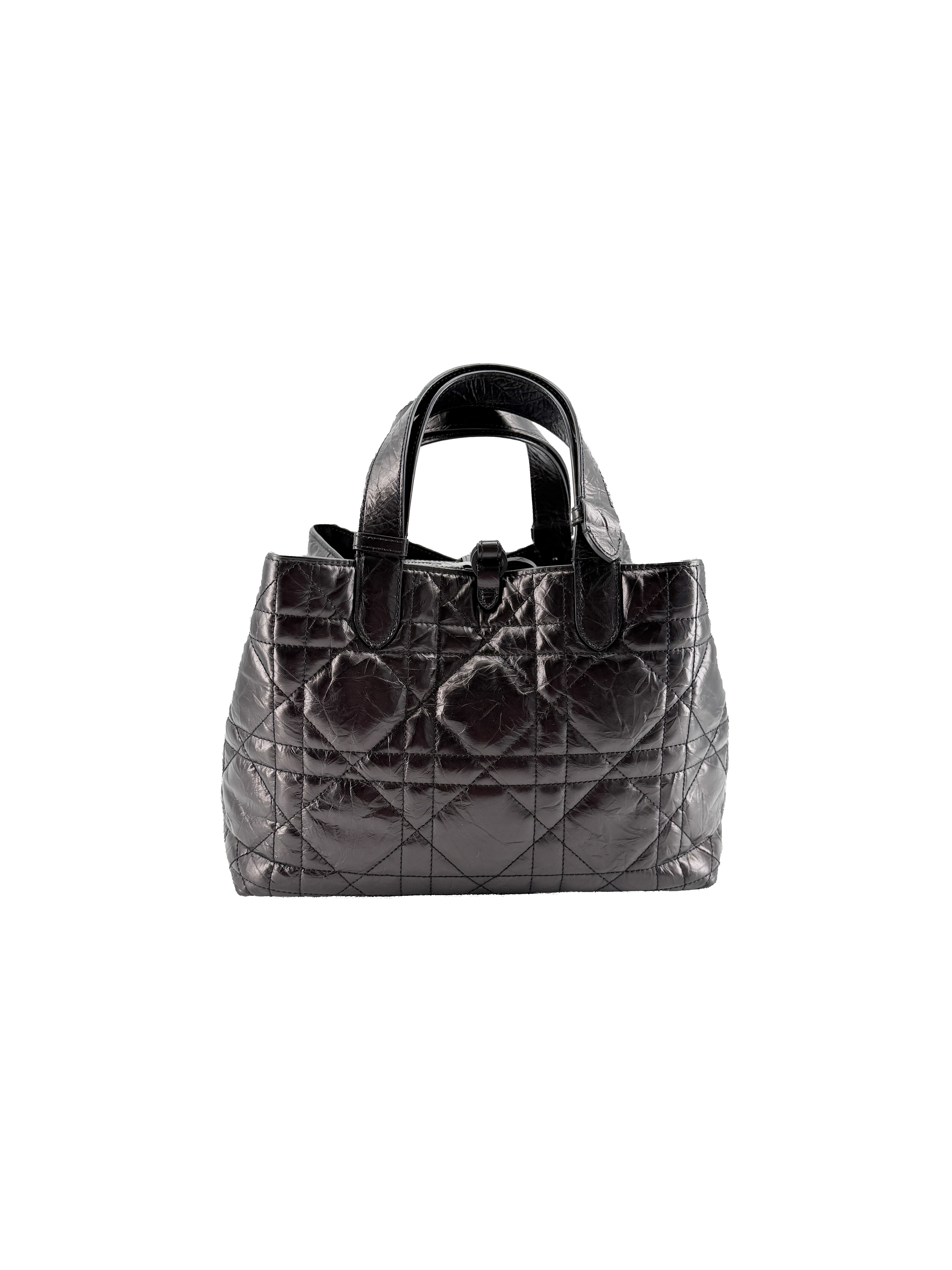 Dior black medium Toujours tote 40-MA-1223