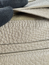 Fendi gray taupe leather Selleria wallet 7032