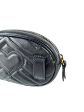 Gucci Calfskin Matelasse GG Marmont Belt Bag 85 34 Black  476434 493075
