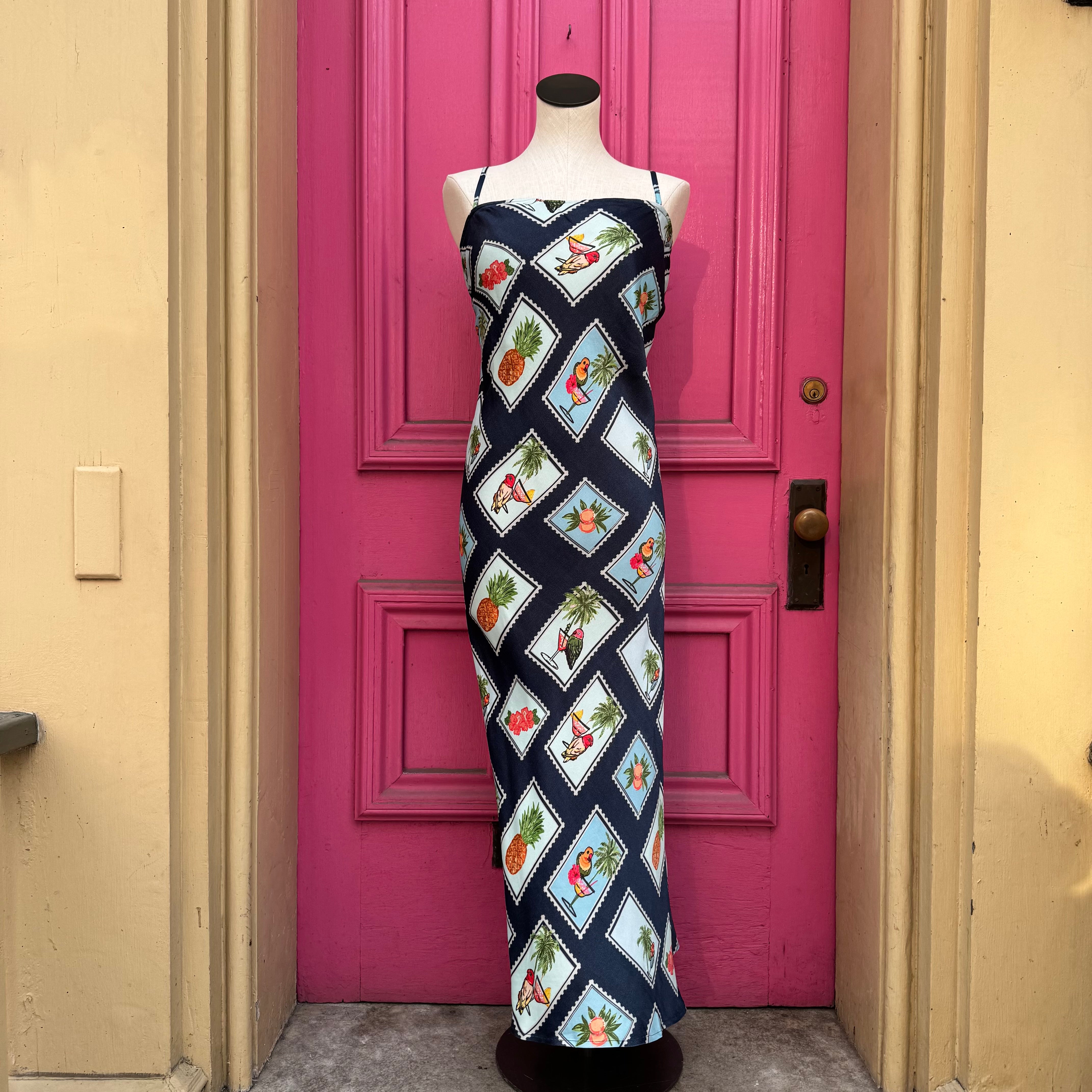 Conditions Apply bird print Chloé slip dress size 2X NWT retail $148