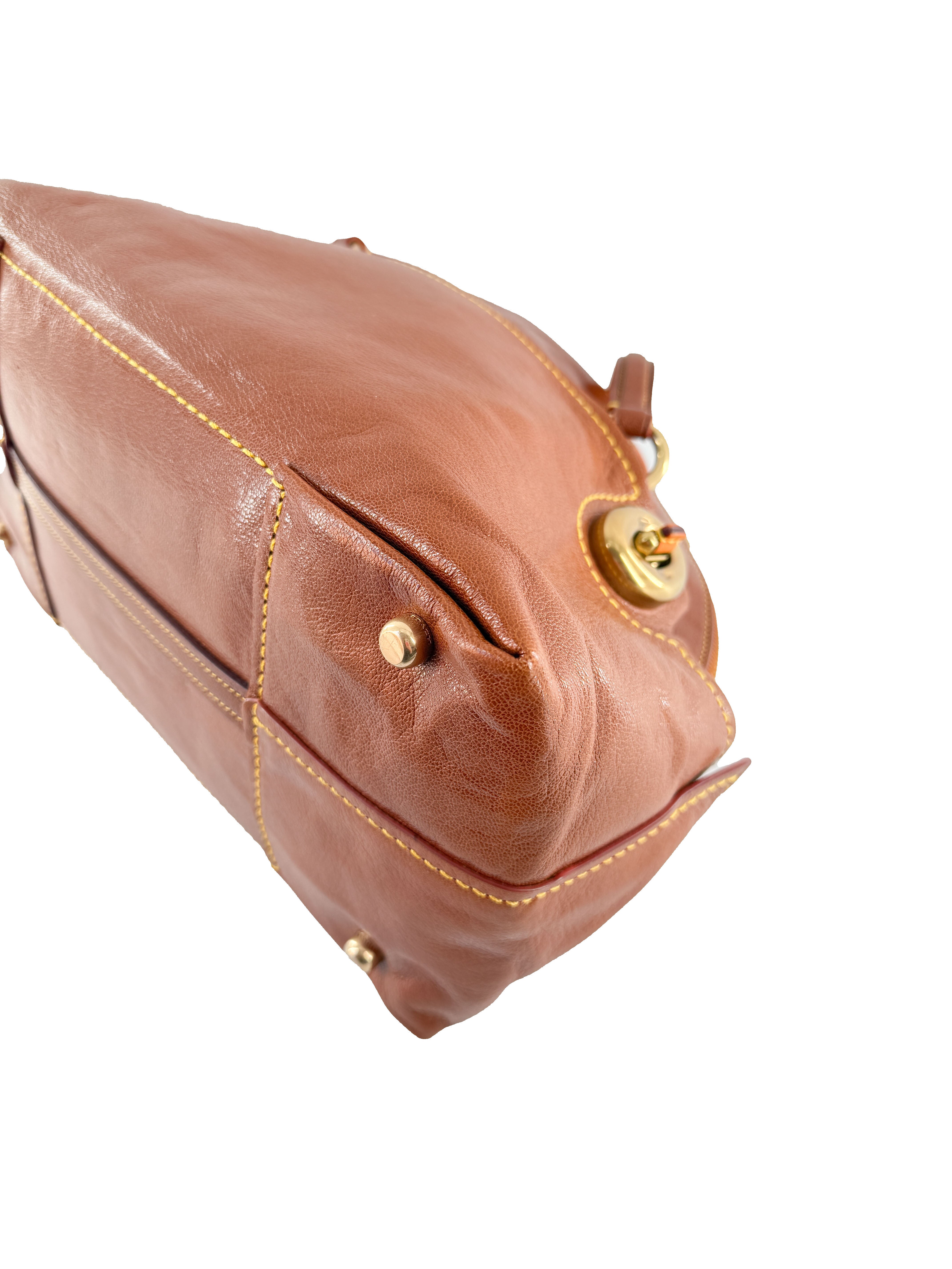 Coach 1941 Outlaw brown leather satchel 20415