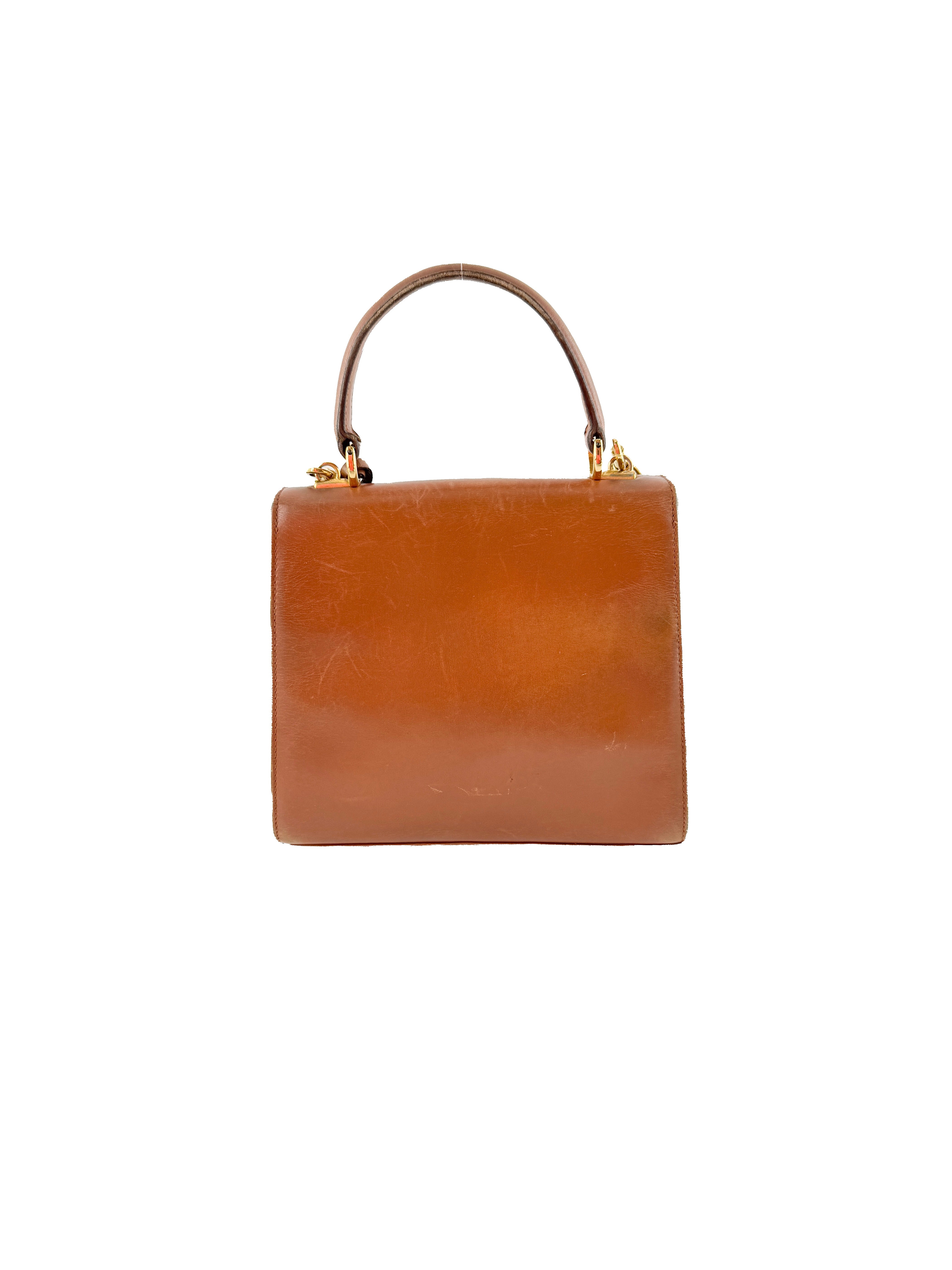 Gucci brown vintage Lady Lock top handle bag 000-110-0211