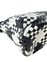 Bottega Veneta Intreciatto black/white drawstring bucket bag 10932062