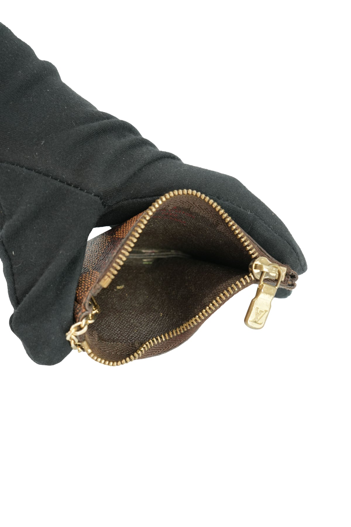 Louis Vuitton damier ebene key cles pouch TA1160