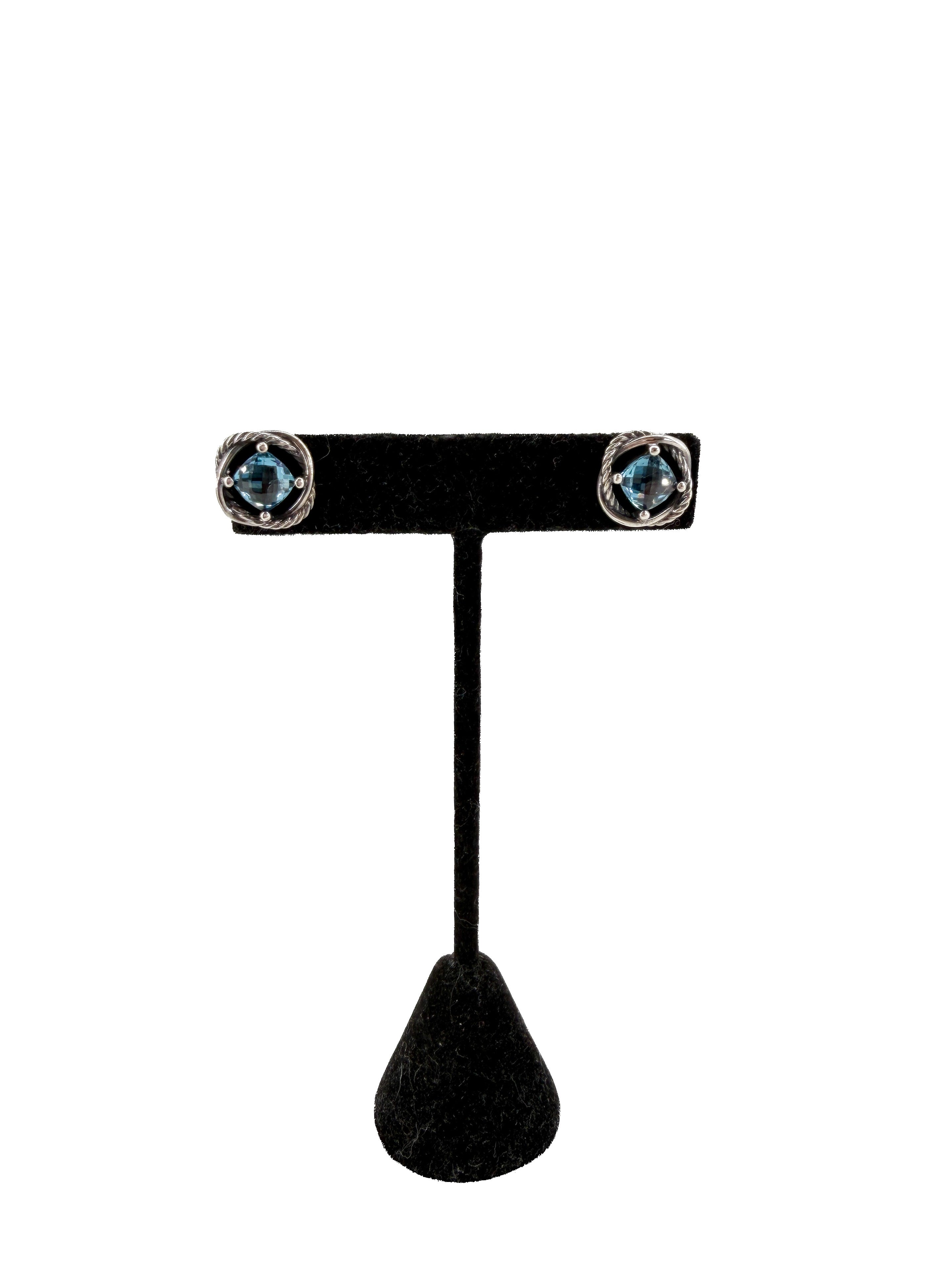 David Yurman hampton topaz earrings