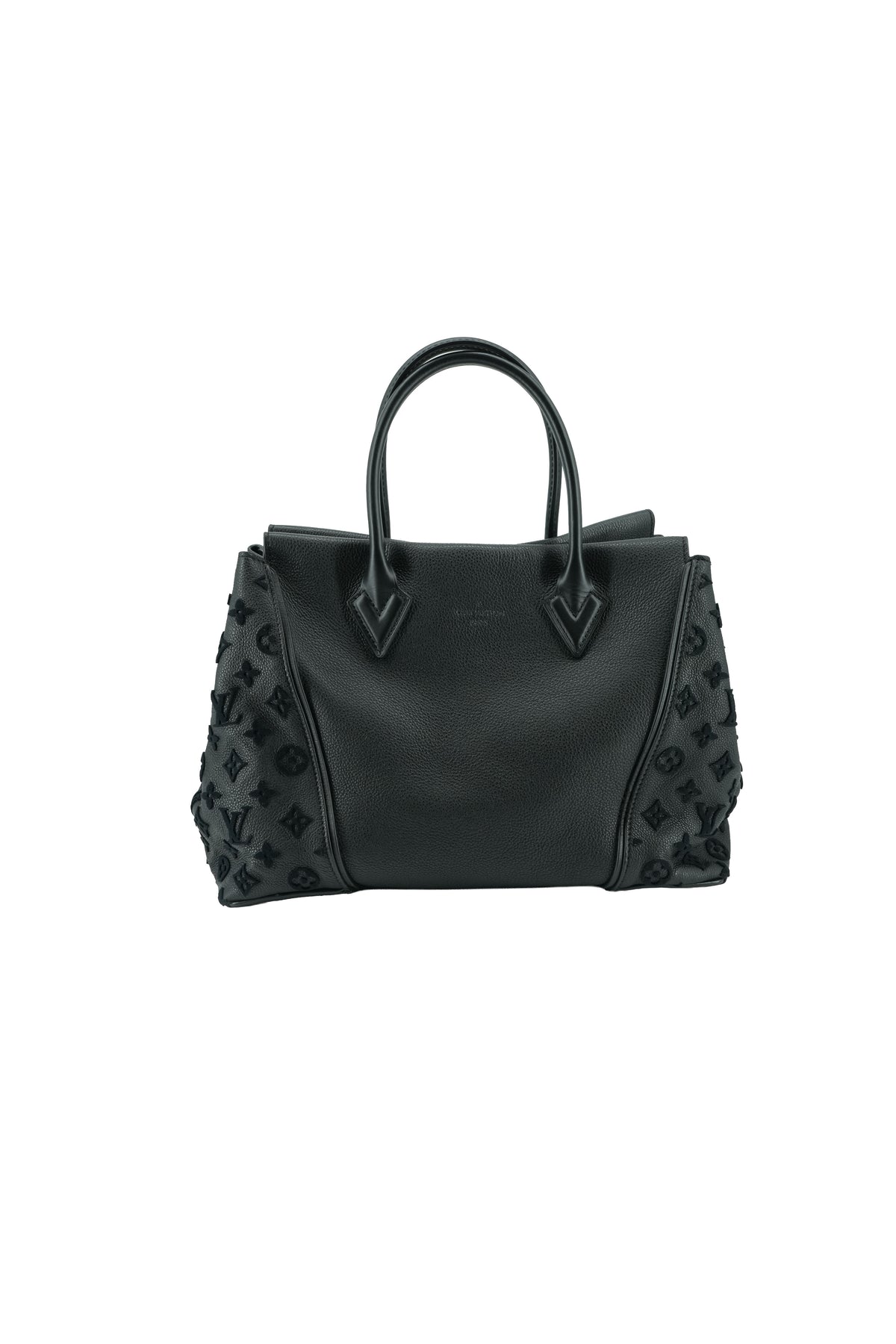 Louis Vuitton monogram black W tote PM TR0175