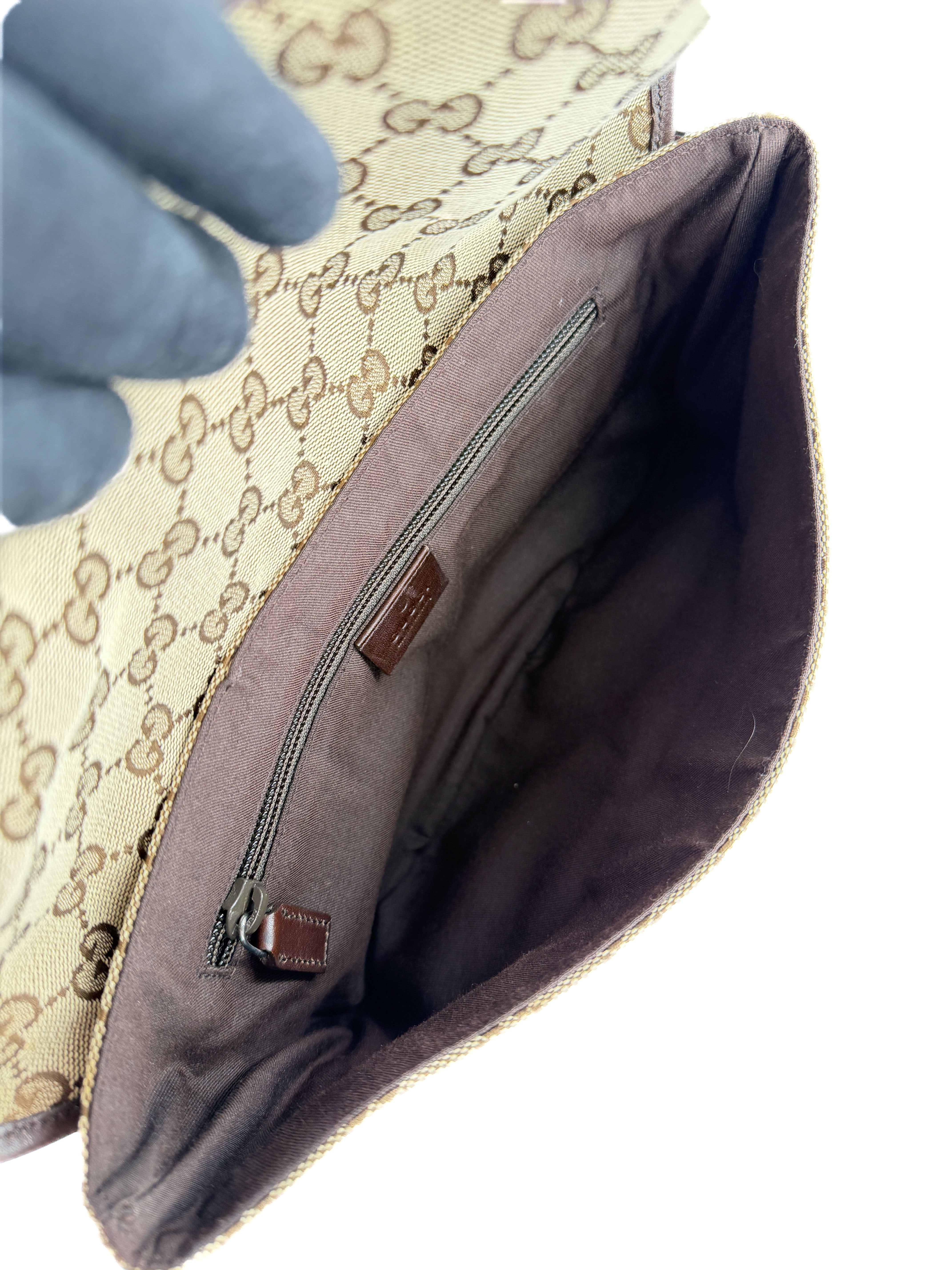 Gucci brown perforated sig. belt bag 145851 492695