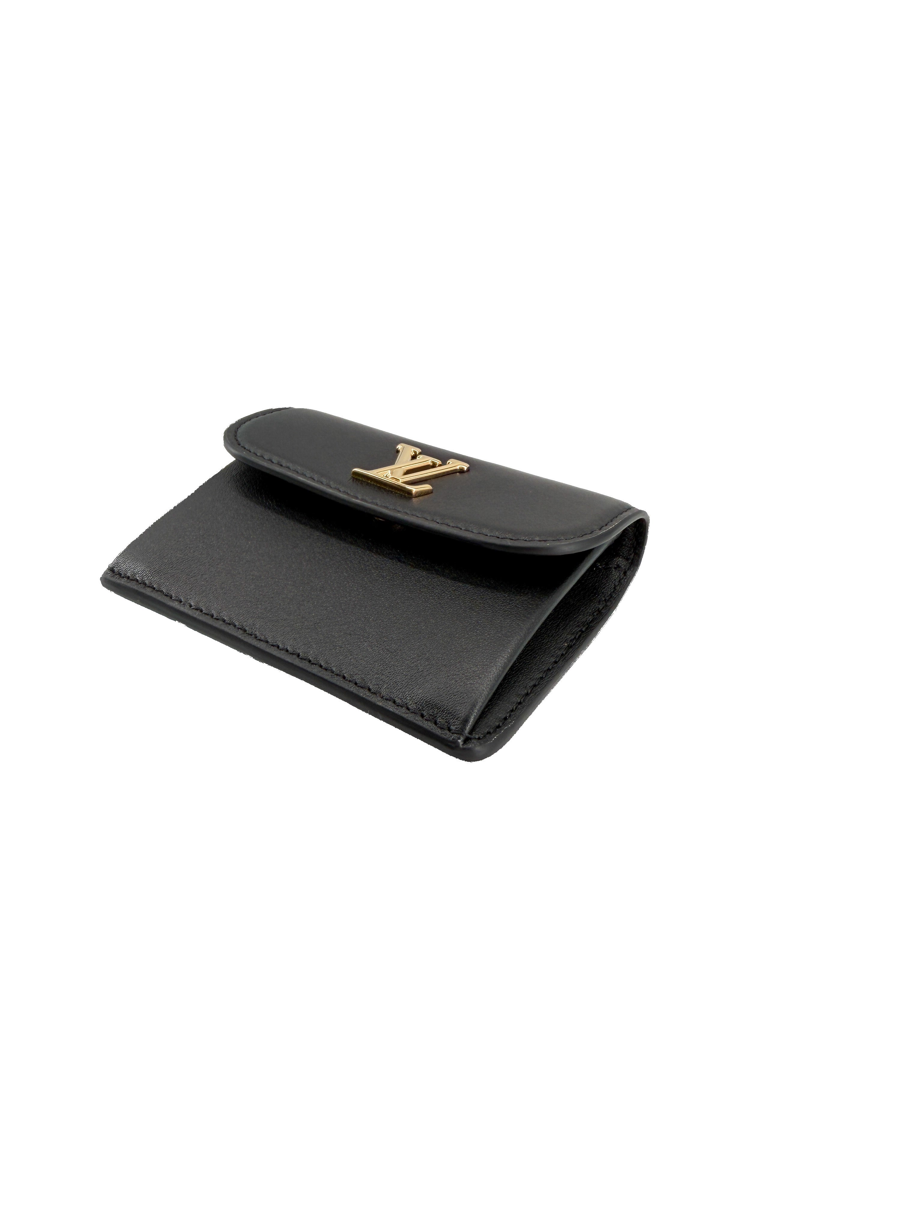 Louis Vuitton black tiny Recto verso card holder NFC