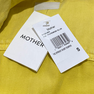 MOTHER yellow the springy short romper size S NWT retail $395