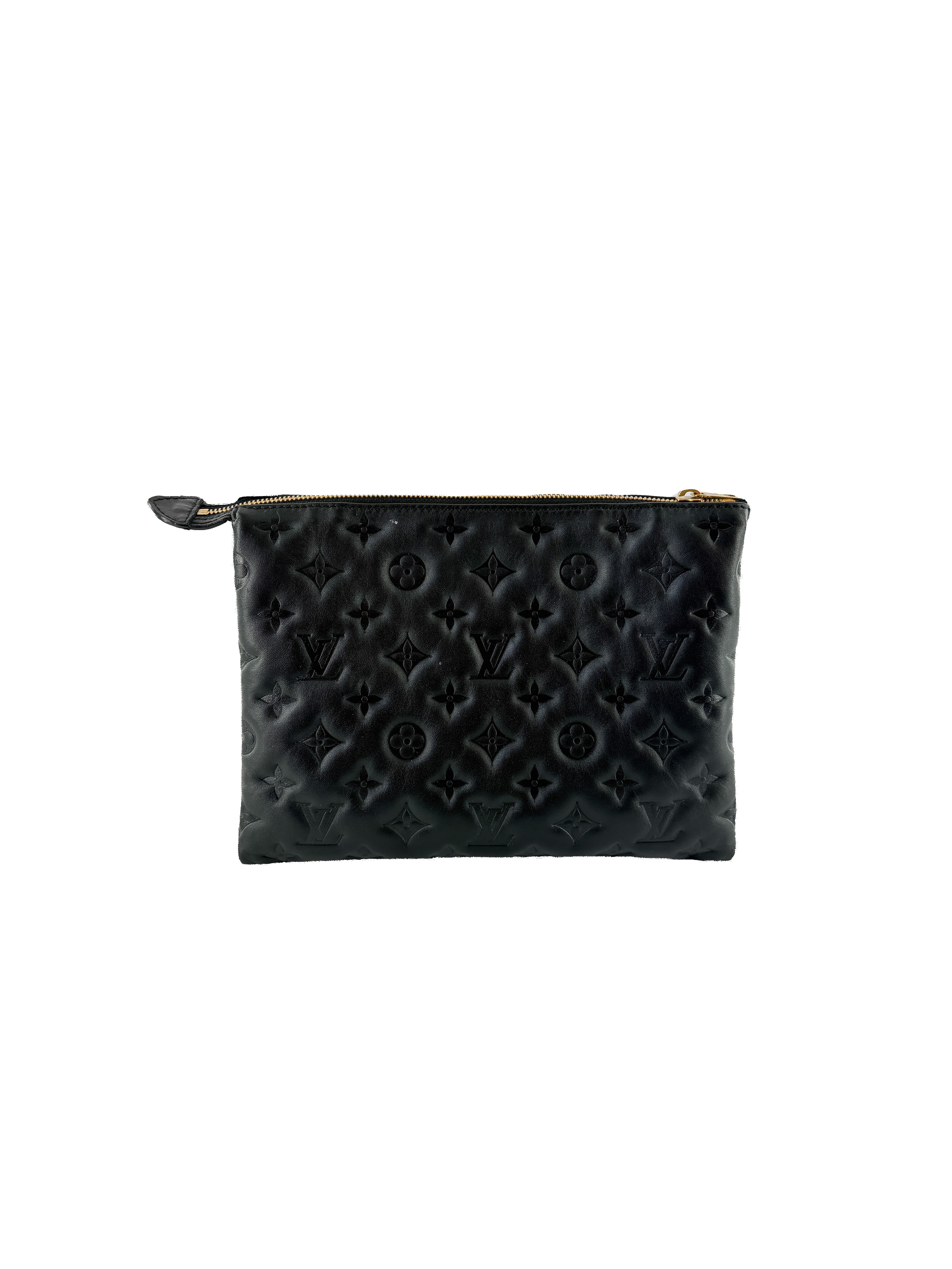Louis Vuitton black leather Coussin PM NFC