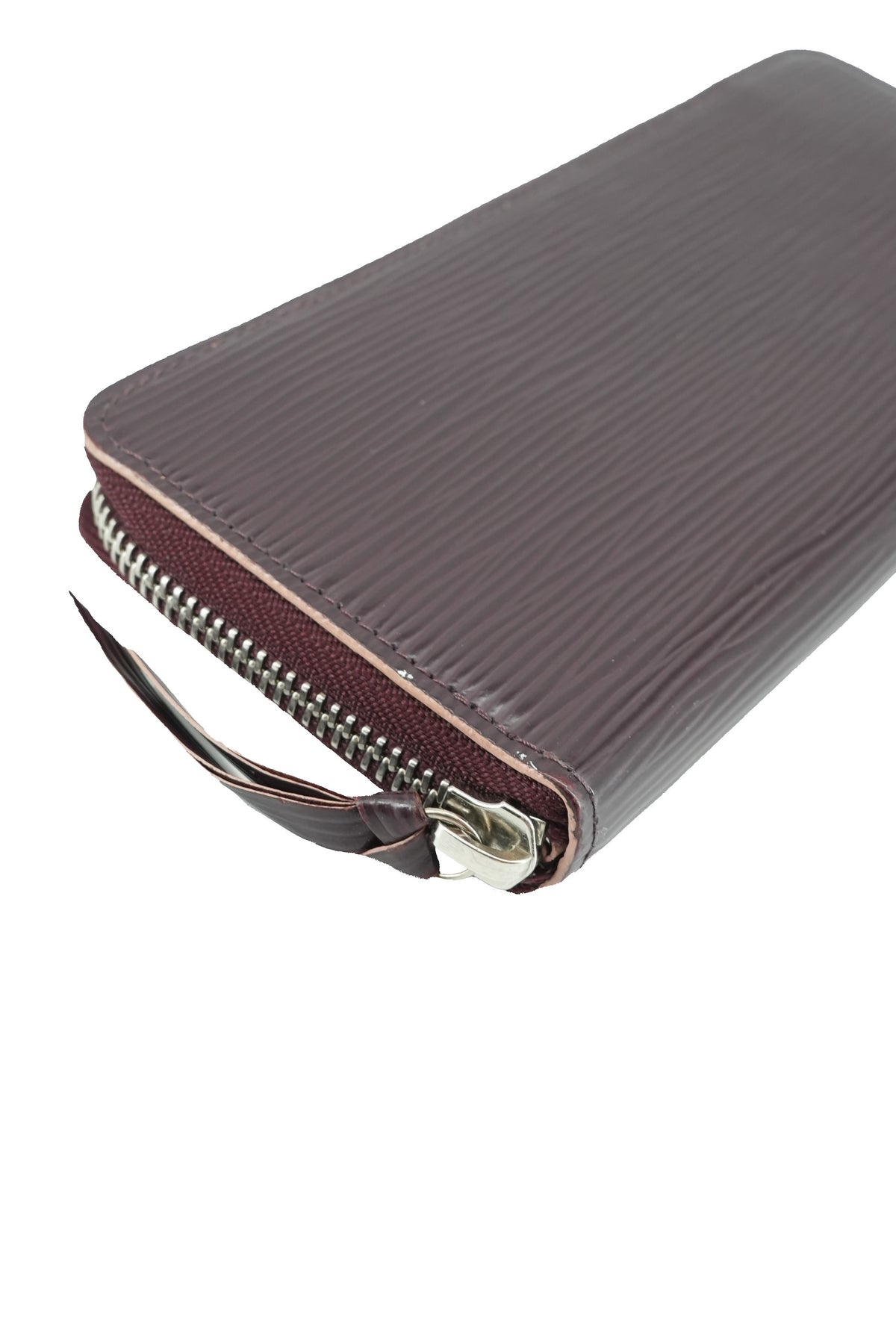 Louis Vuitton burgundy epi Clemence wallet UB1197